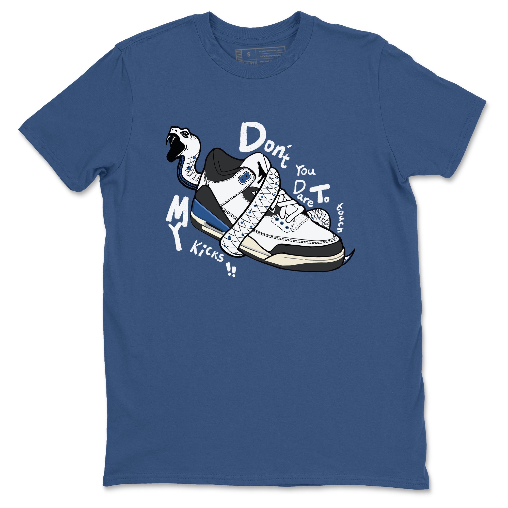 Don't Touch My Kicks Sneaker Tees - Air Jordan 3 A Ma Maniere x Diffused Blue
