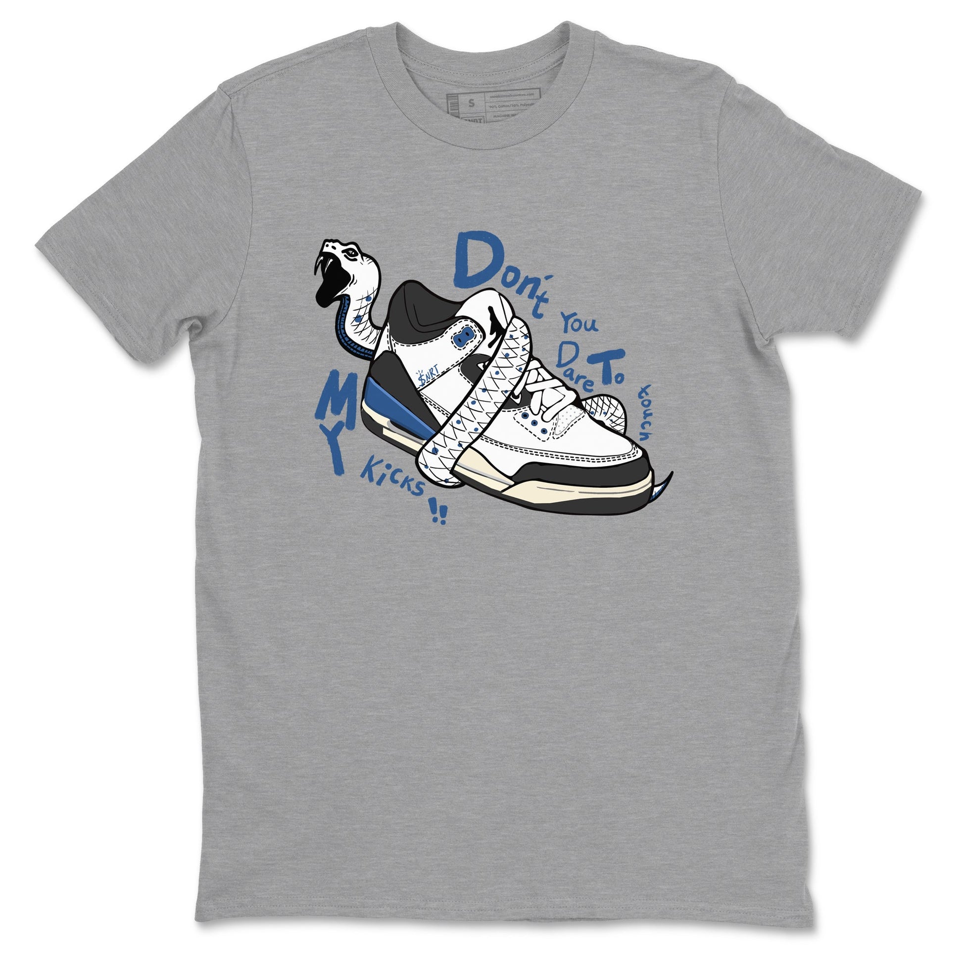 Don't Touch My Kicks Sneaker Tees - Air Jordan 3 A Ma Maniere x Diffused Blue