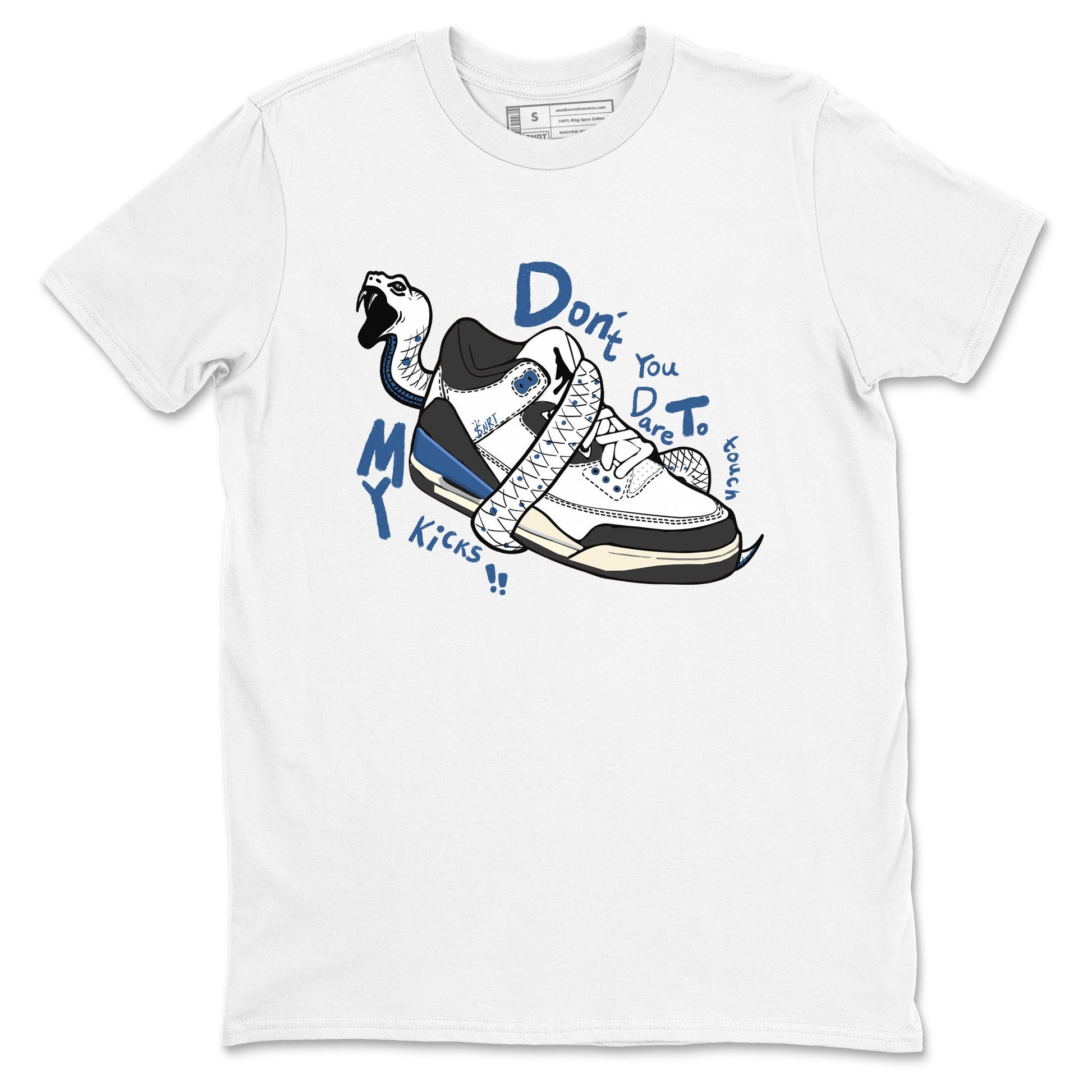 Don't Touch My Kicks Sneaker Tees - Air Jordan 3 A Ma Maniere x Diffused Blue
