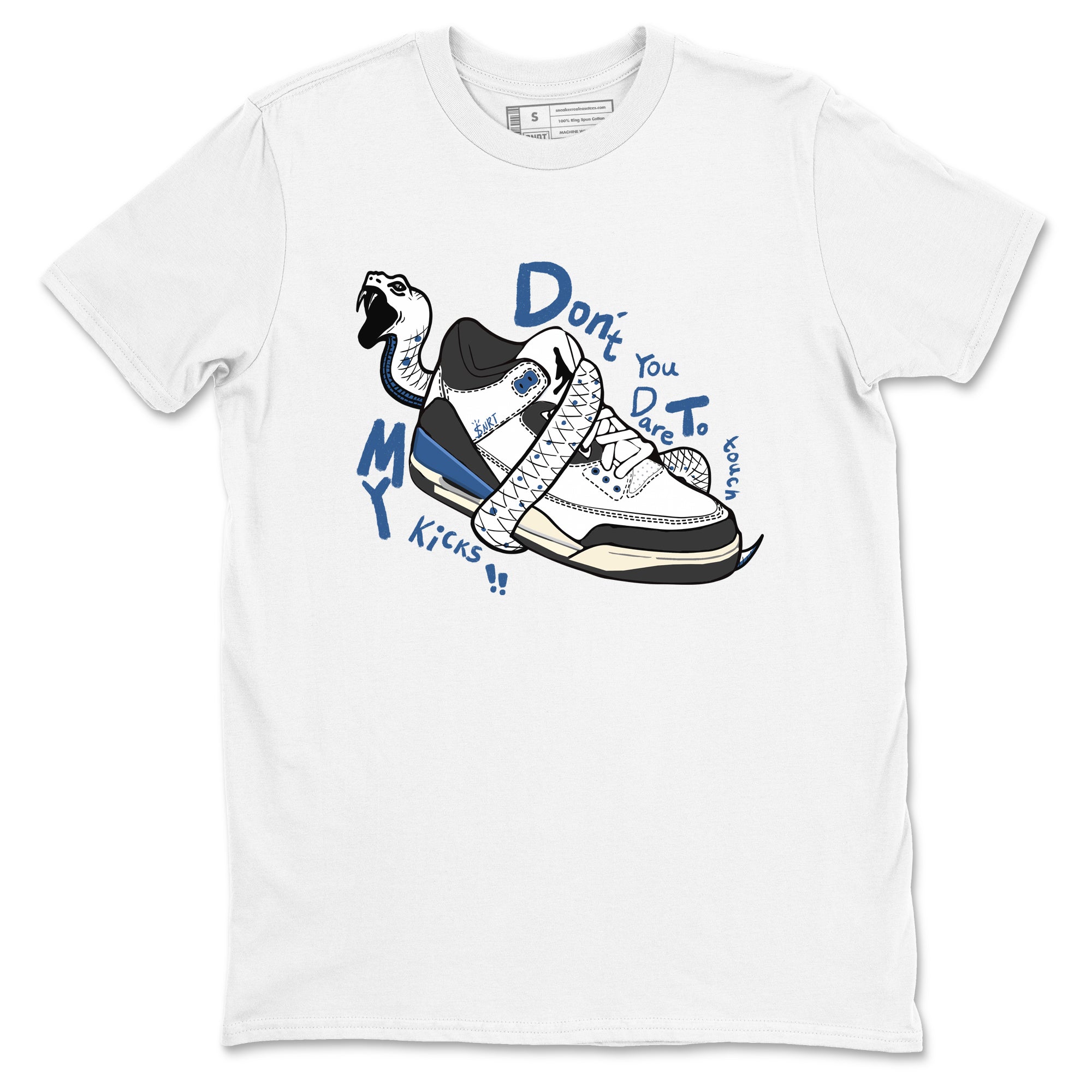 Don't Touch My Kicks Sneaker Tees - Air Jordan 3 A Ma Maniere x Diffused Blue