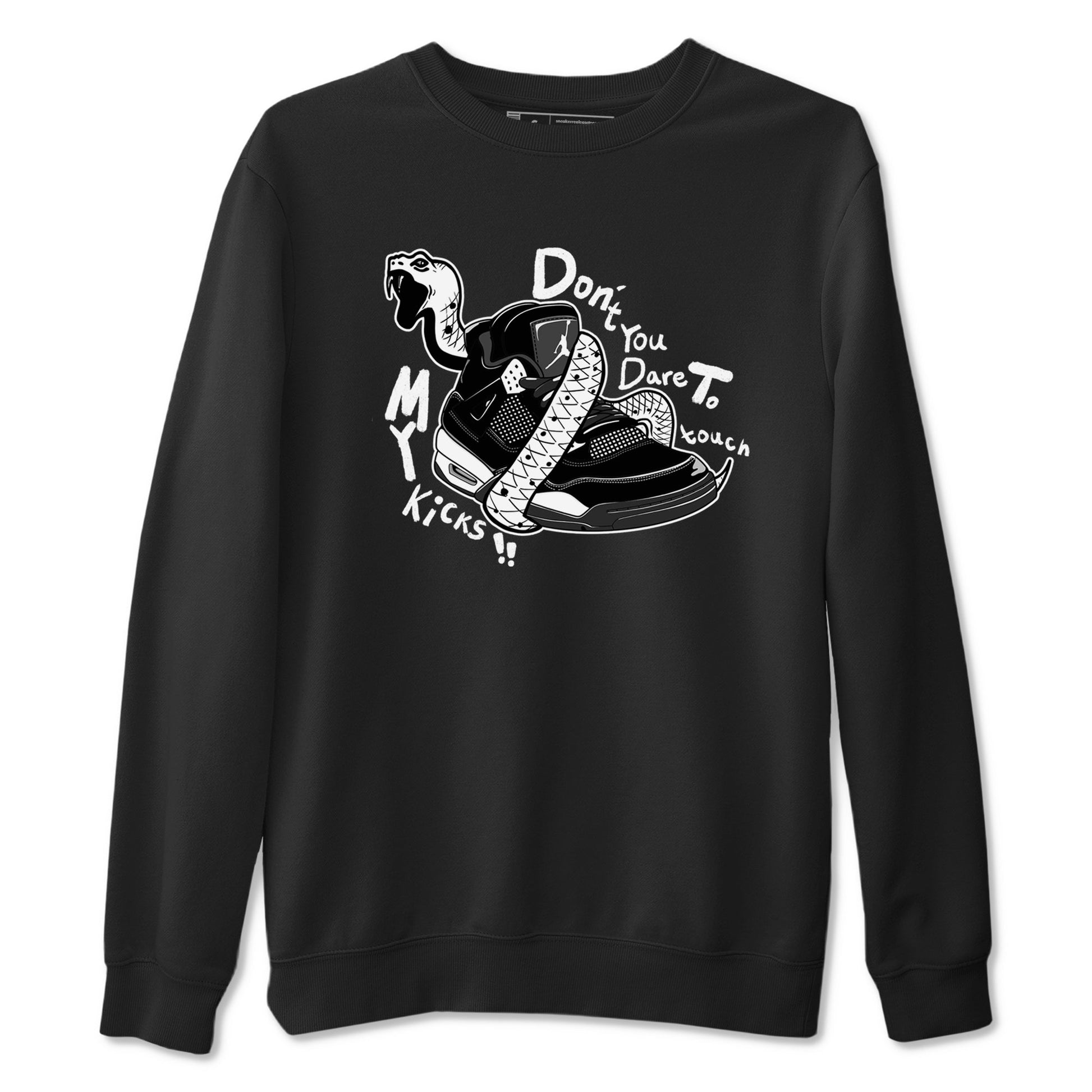 Don't Touch My Kicks Sneaker Tees - Air Jordan 4 White Thunder