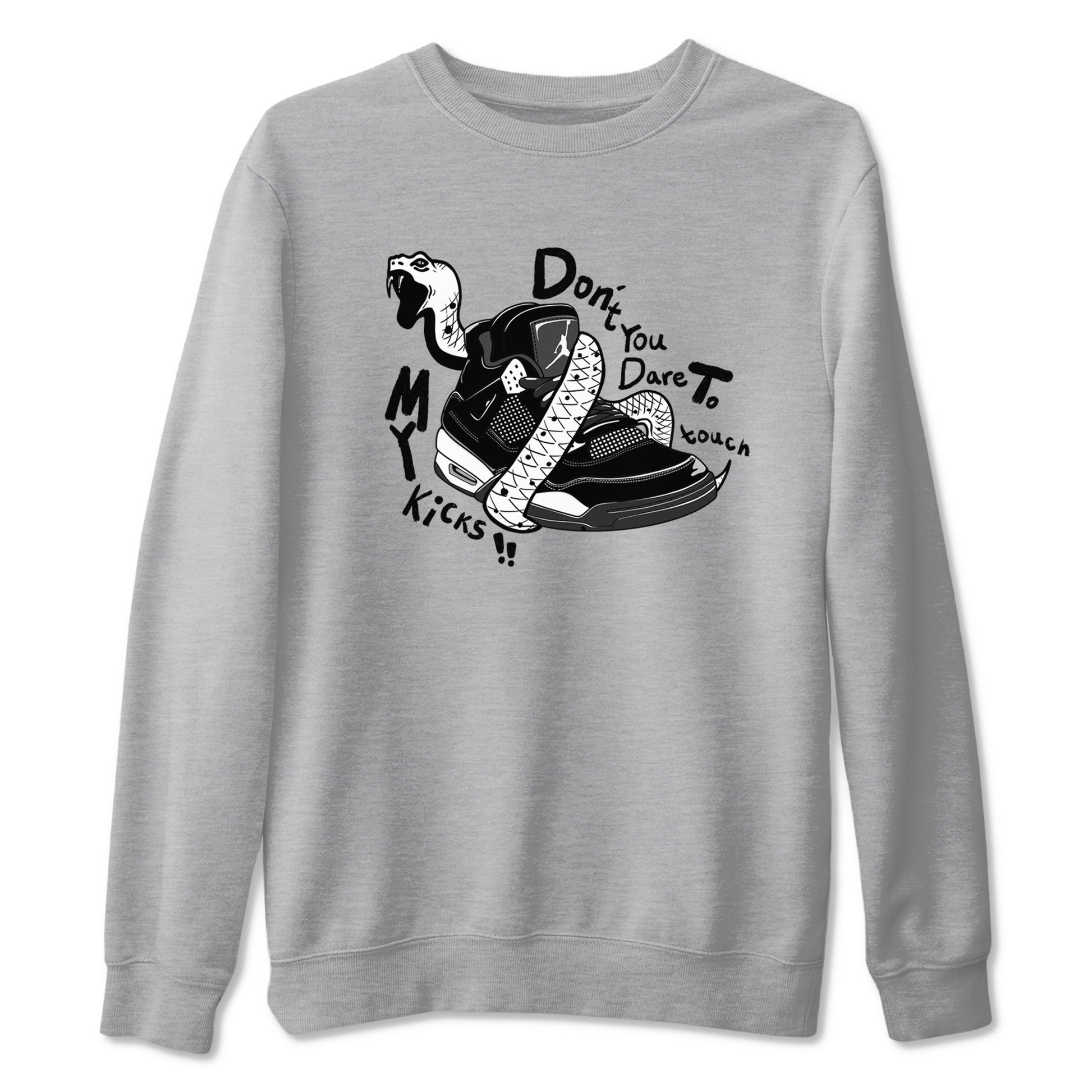 Don't Touch My Kicks Sneaker Tees - Air Jordan 4 White Thunder