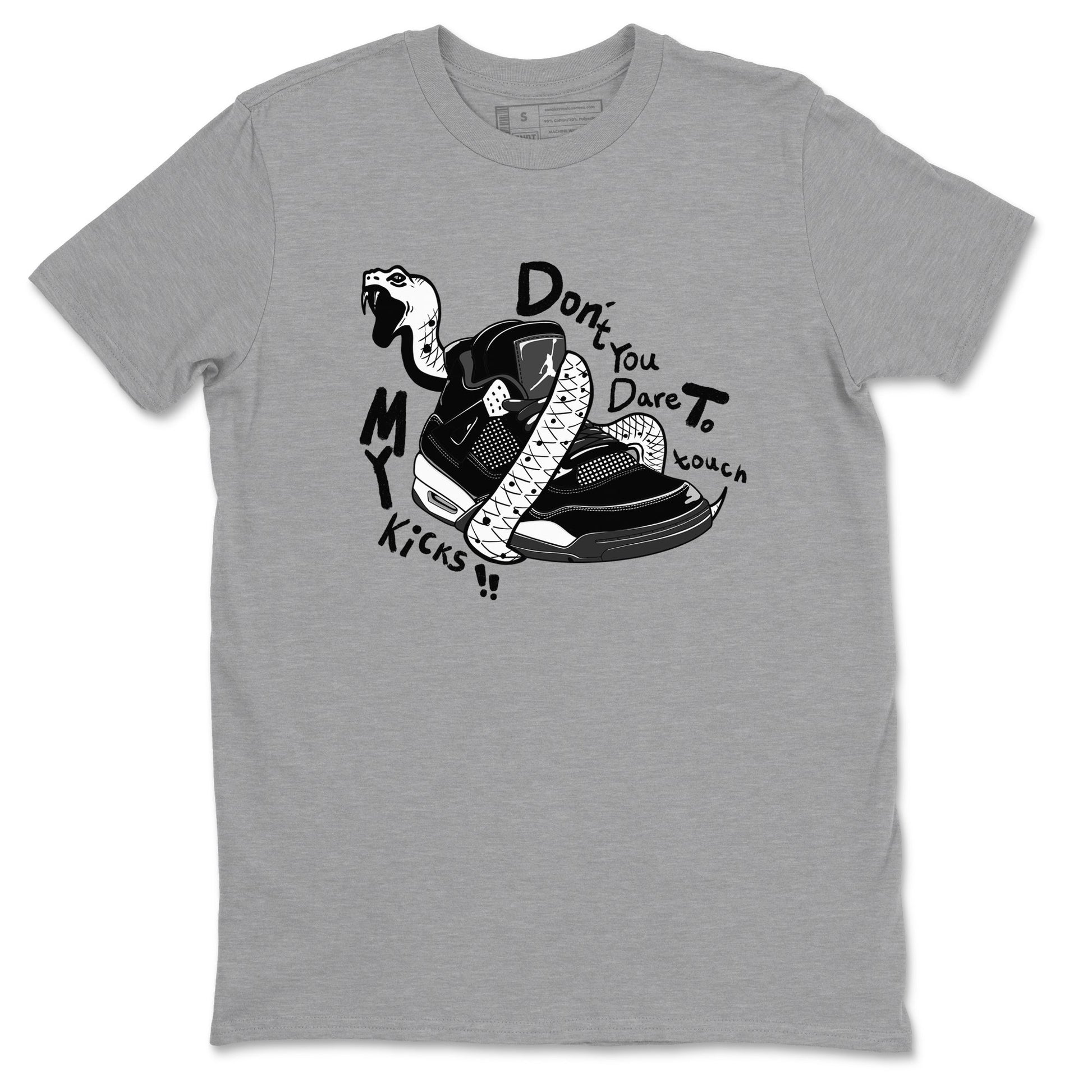 Don't Touch My Kicks Sneaker Tees - Air Jordan 4 White Thunder