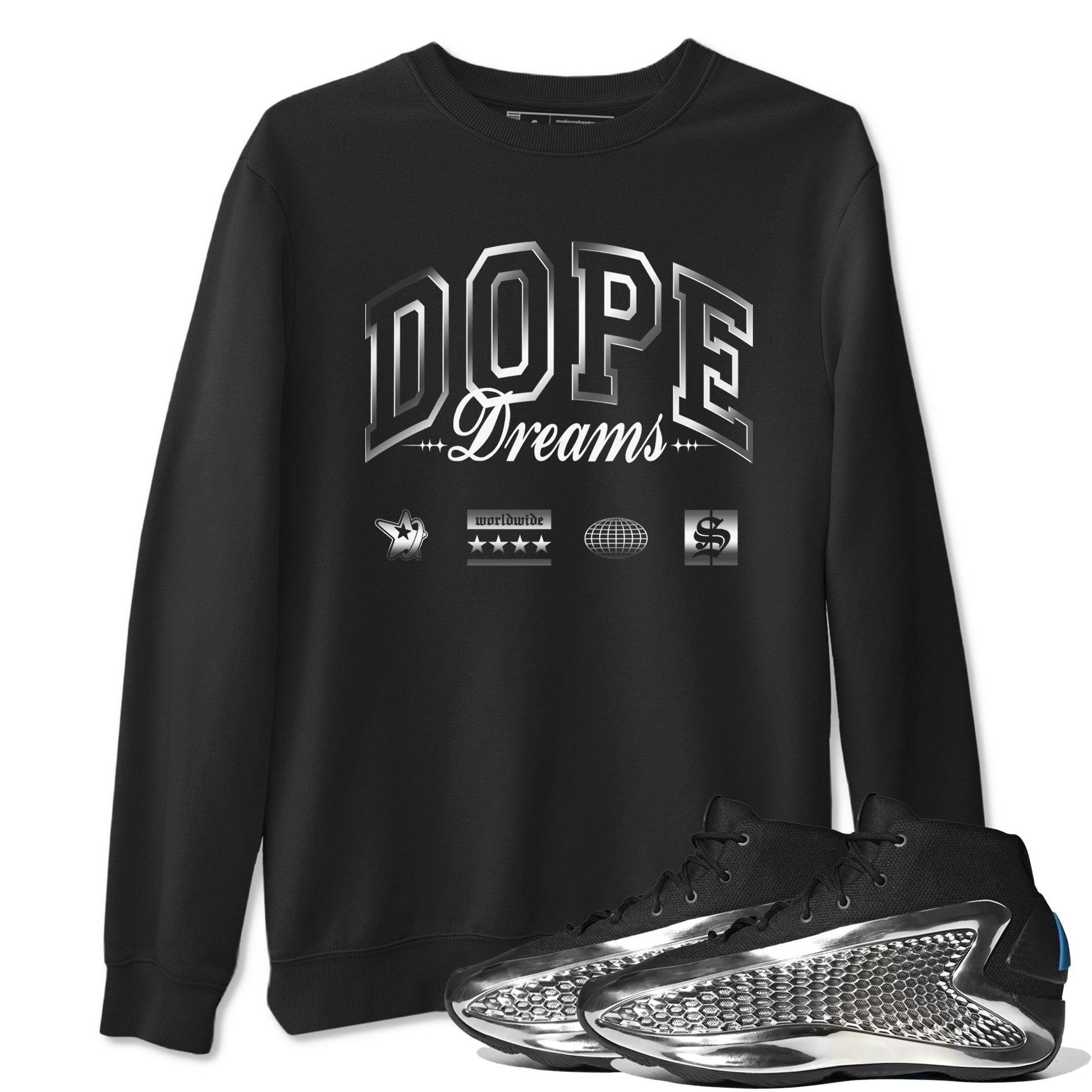 Dope Dreams Sneaker Tees - AE 1 Silver Metallic