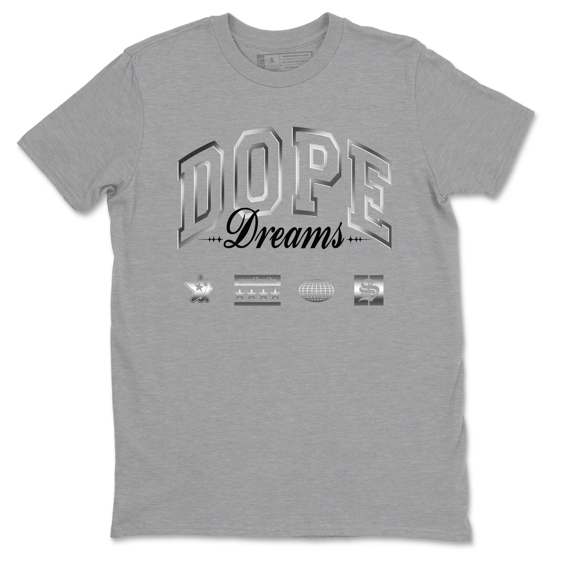 Dope Dreams Sneaker Tees - AE 1 Silver Metallic