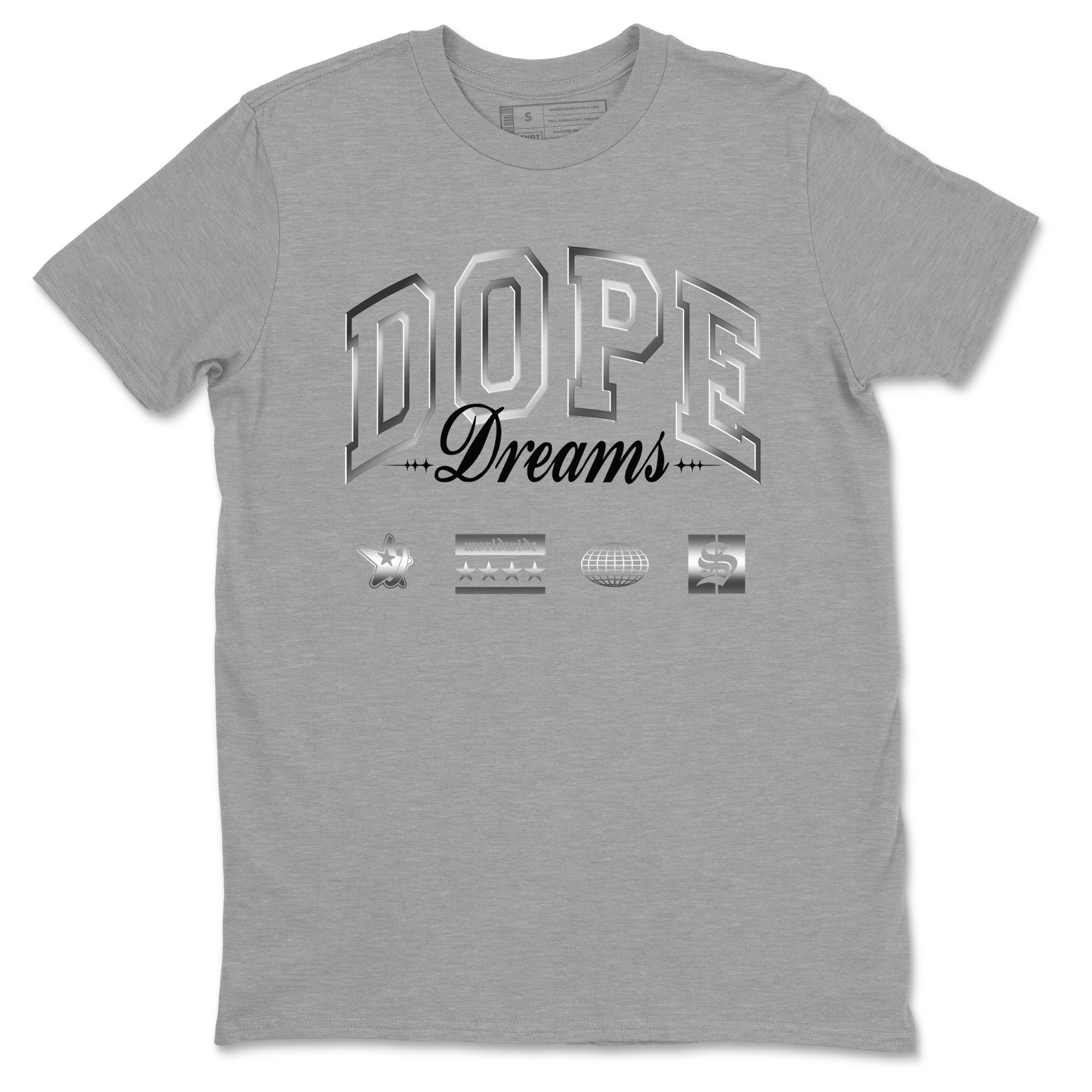 Dope Dreams Sneaker Tees - AE 1 Silver Metallic