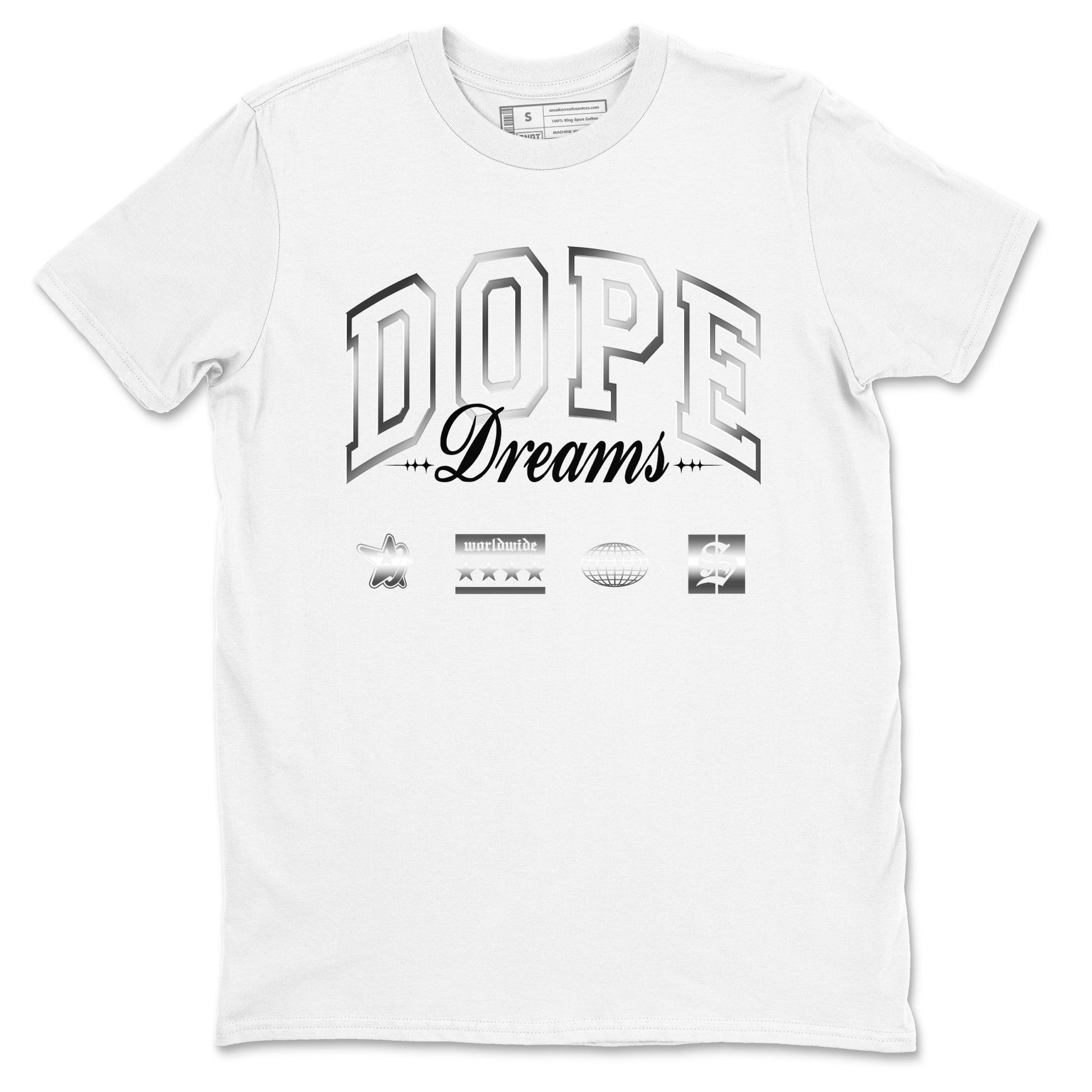 Dope Dreams Sneaker Tees - AE 1 Silver Metallic