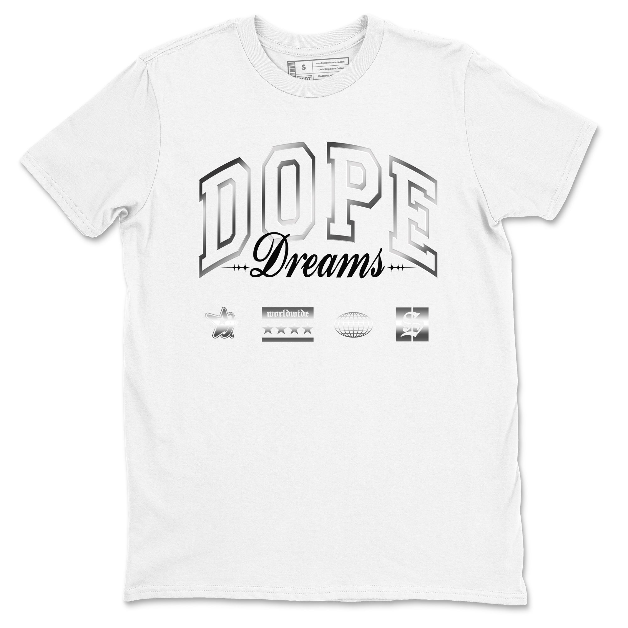 Dope Dreams Sneaker Tees - AE 1 Silver Metallic