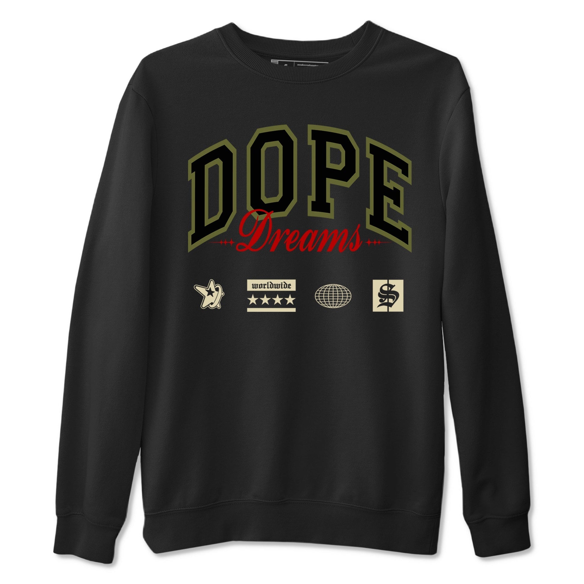 Dope Dreams Sneaker Tees - Air Jordan 1 Travis Scott Medium Olive
