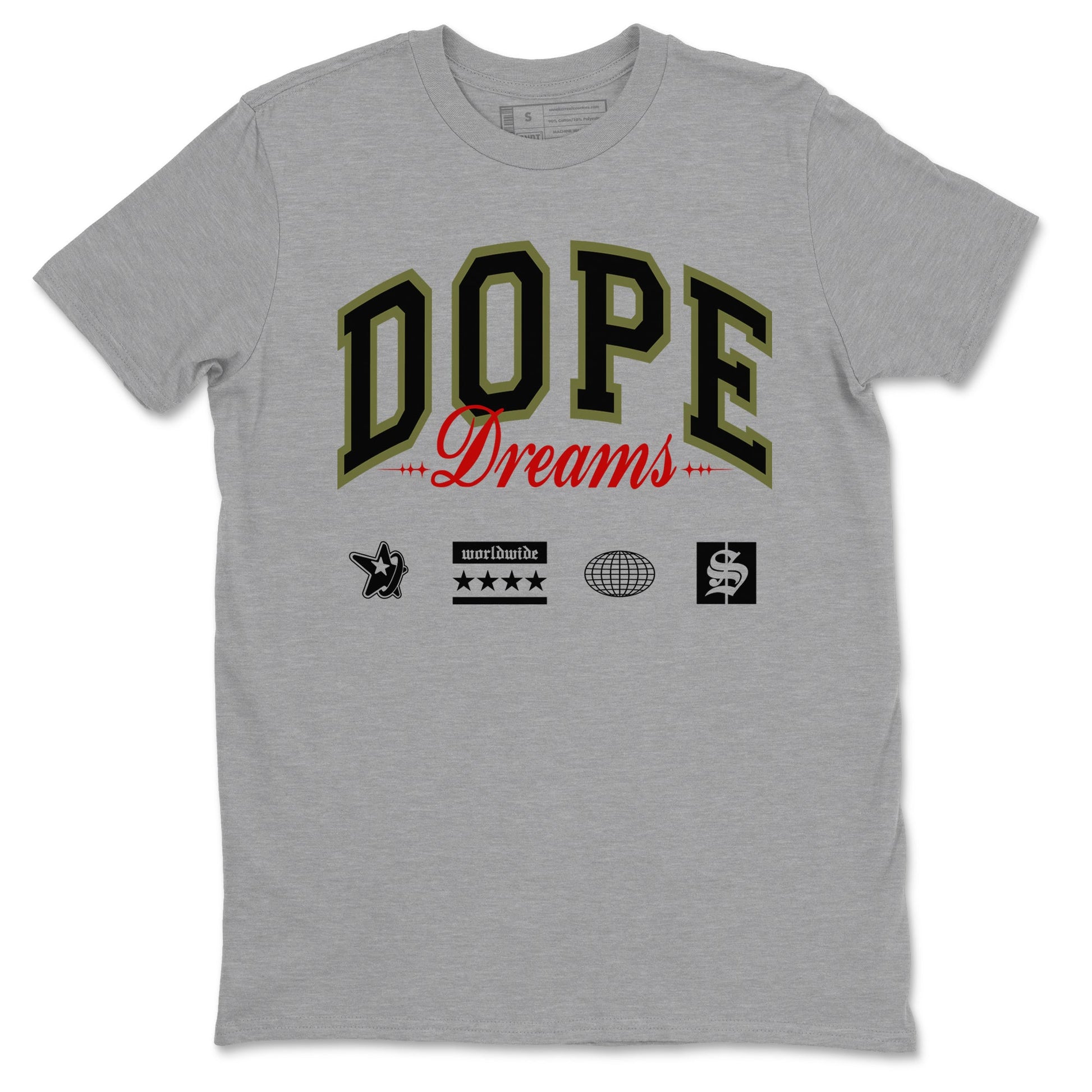 Dope Dreams Sneaker Tees - Air Jordan 1 Travis Scott Medium Olive