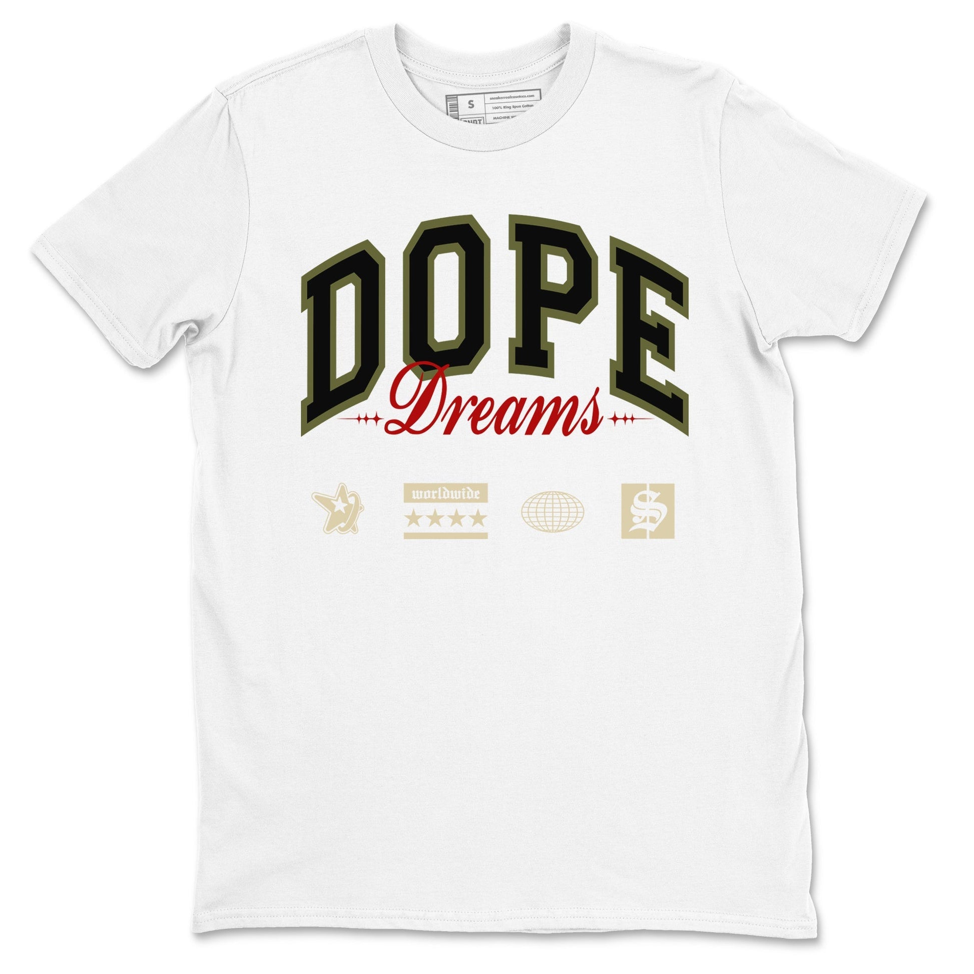 Dope Dreams Sneaker Tees - Air Jordan 1 Travis Scott Medium Olive