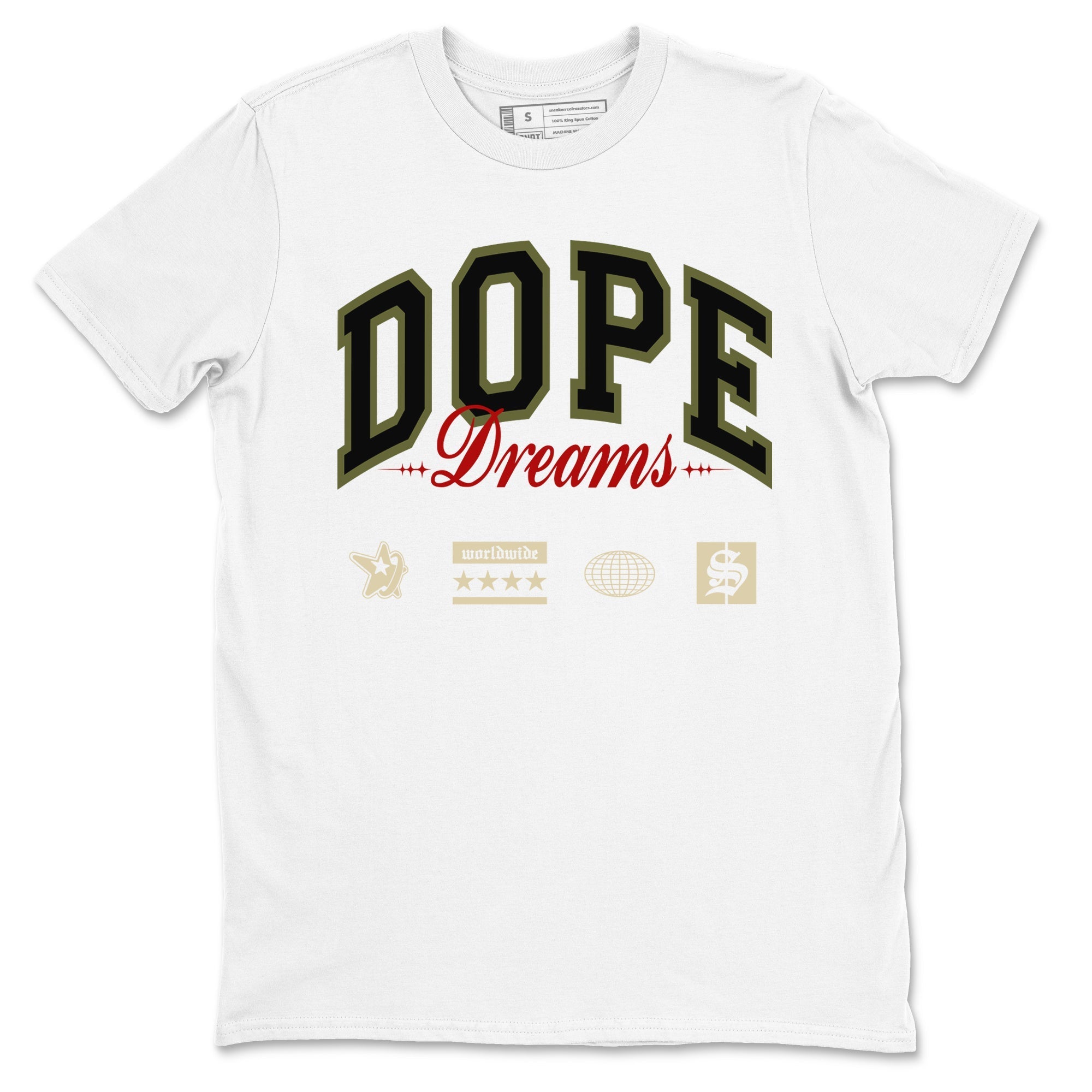 Dope Dreams Sneaker Tees - Air Jordan 1 Travis Scott Medium Olive