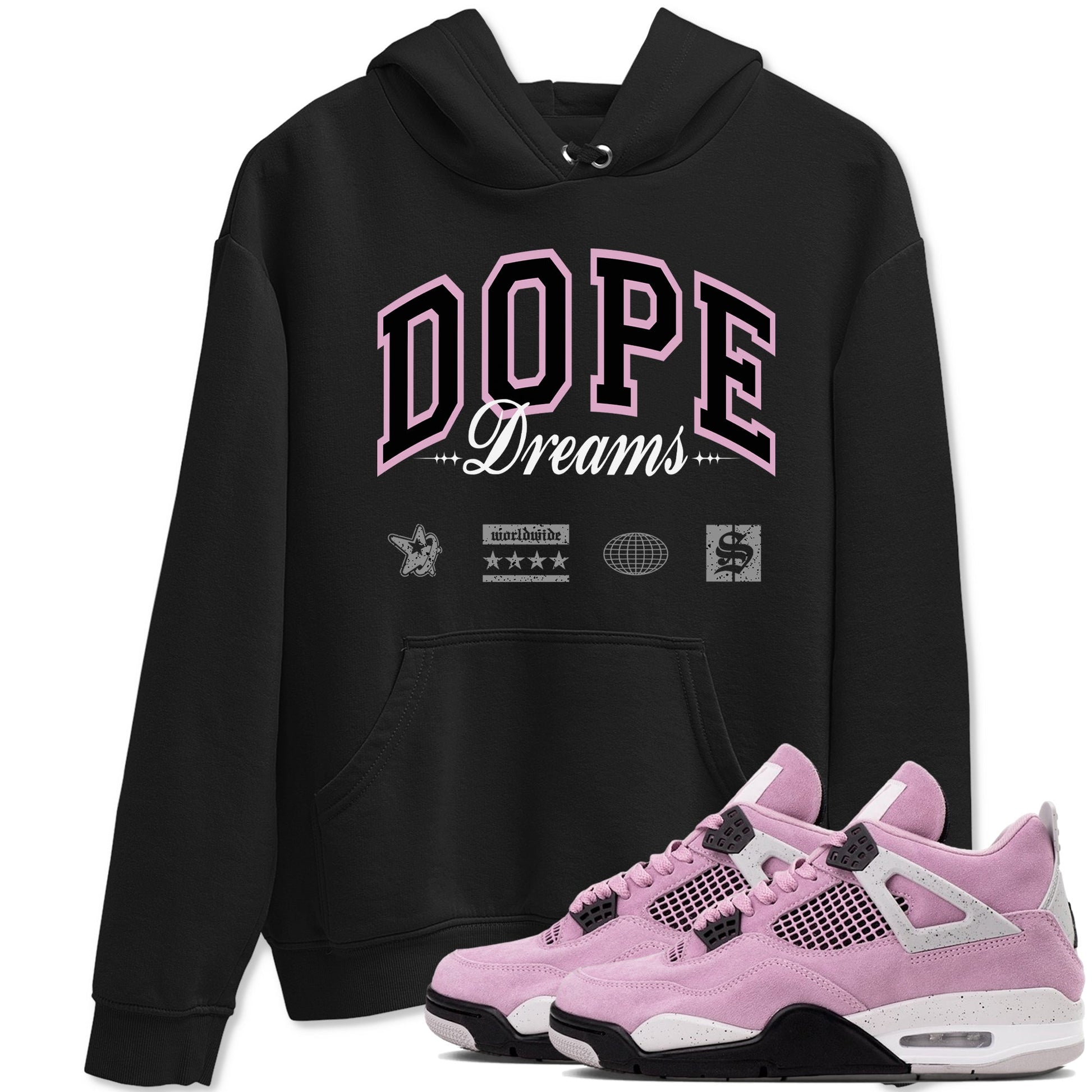 Dope Dreams Sneaker Tees - Air Jordan 4 Orchid