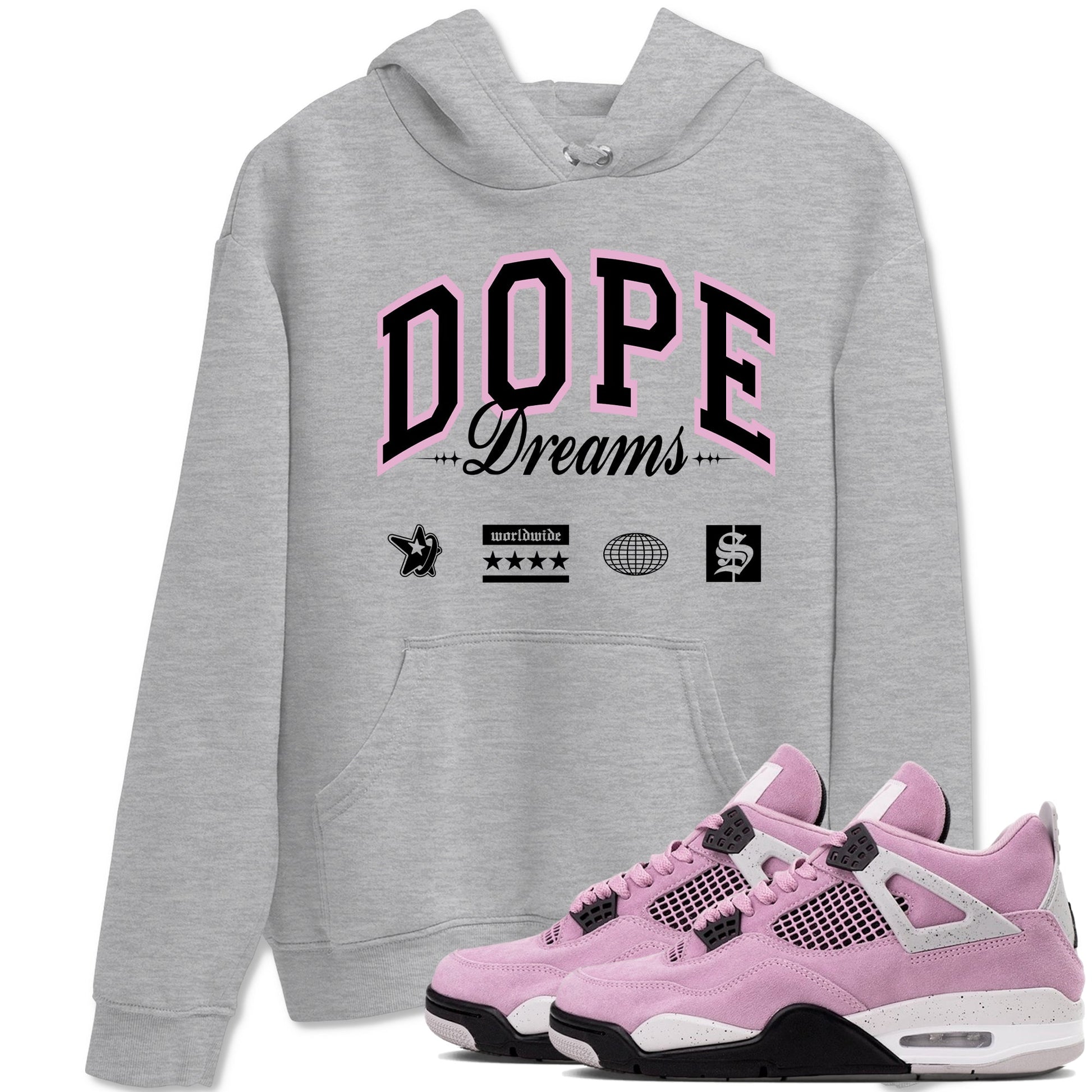 Dope Dreams Sneaker Tees - Air Jordan 4 Orchid