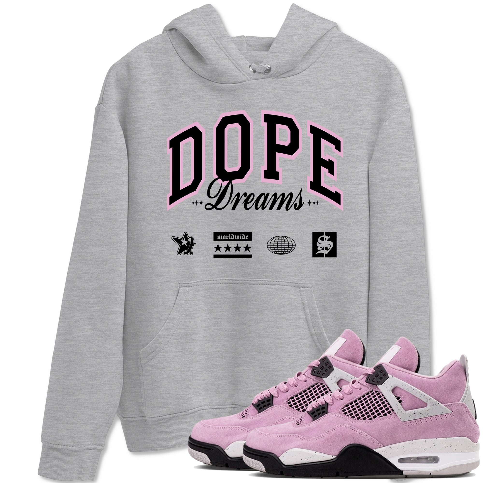 Dope Dreams Sneaker Tees - Air Jordan 4 Orchid