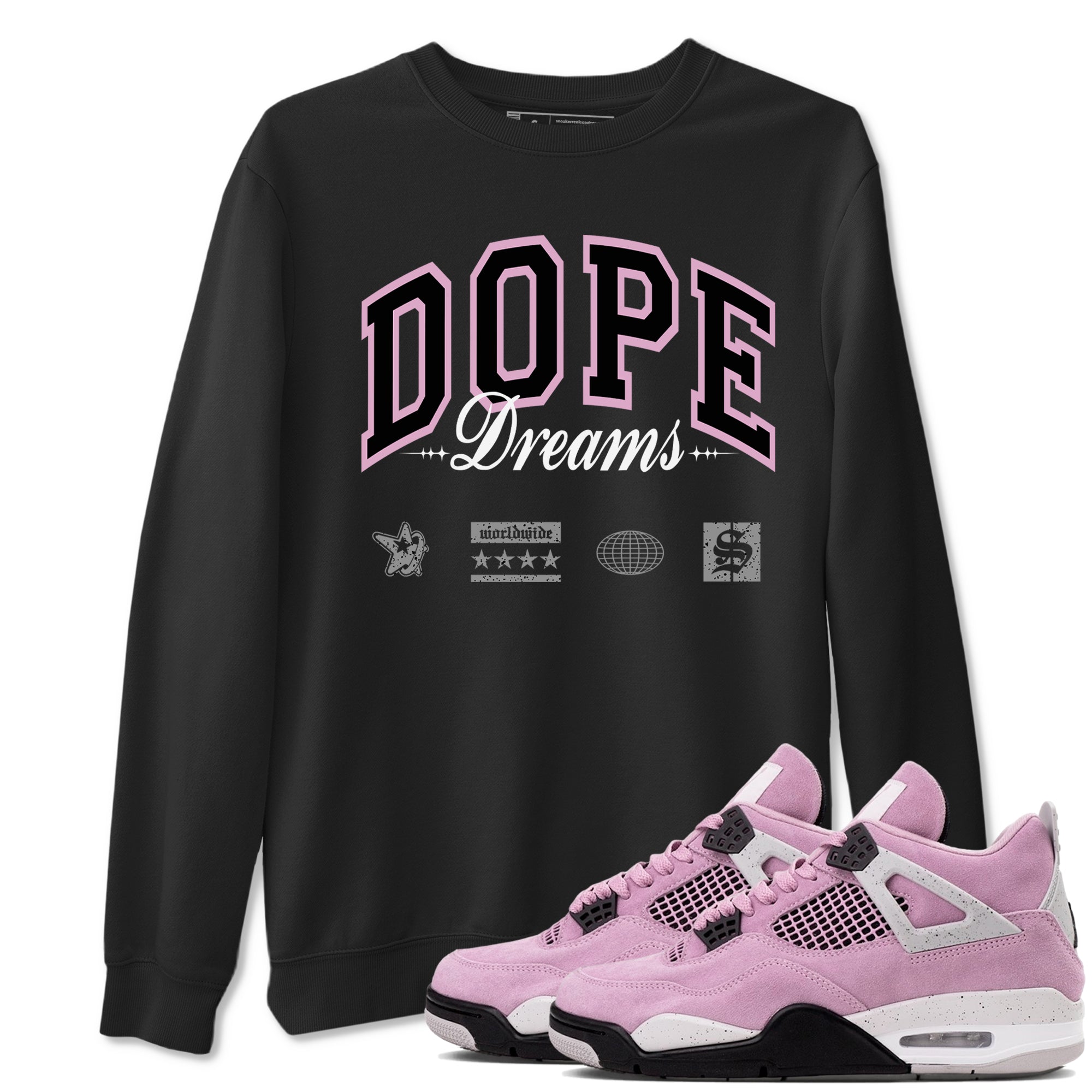 Dope Dreams Sneaker Tees - Air Jordan 4 Orchid