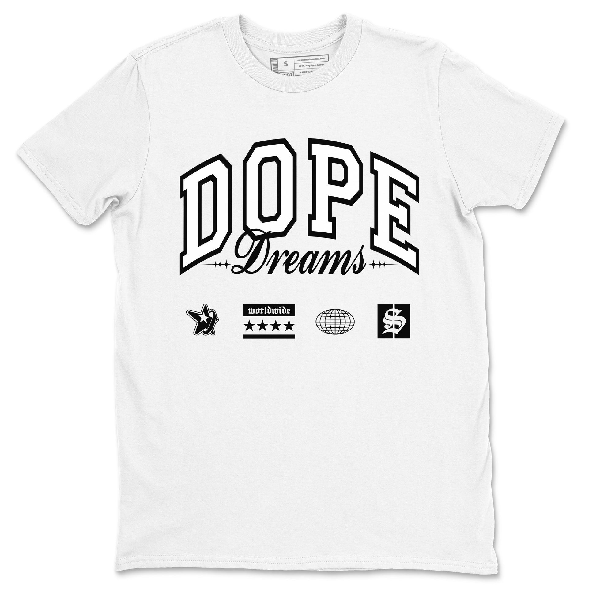 Dope Dreams Sneaker Tees - Air Jordan 4 White Thunder