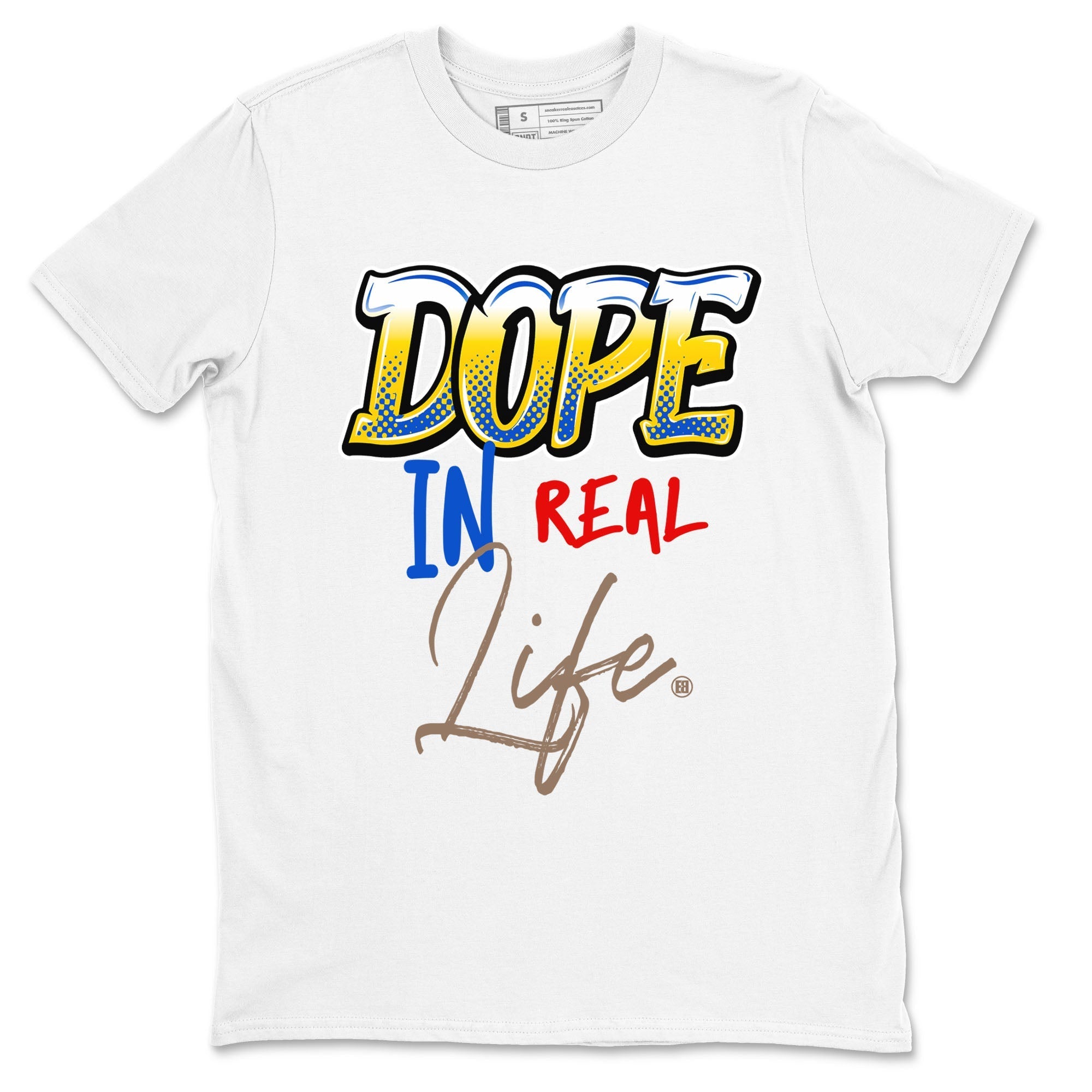 Dope In Real Life Sneaker Tees - Air Jordan 1 Travis Scott Canary