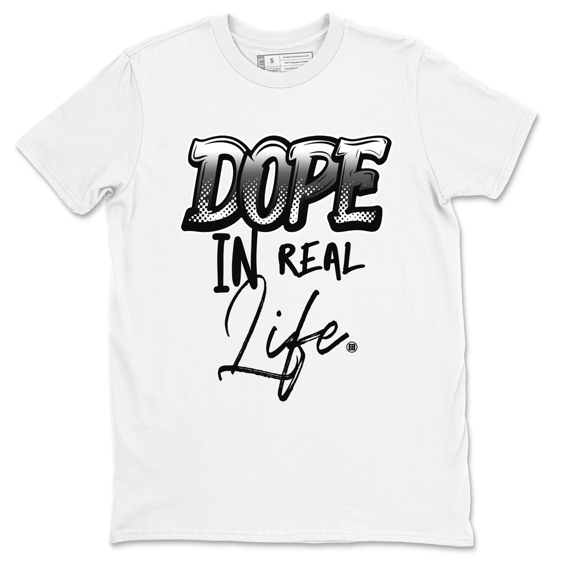 Dope In Real Life Sneaker Tees - Air Jordan 4 White Thunder
