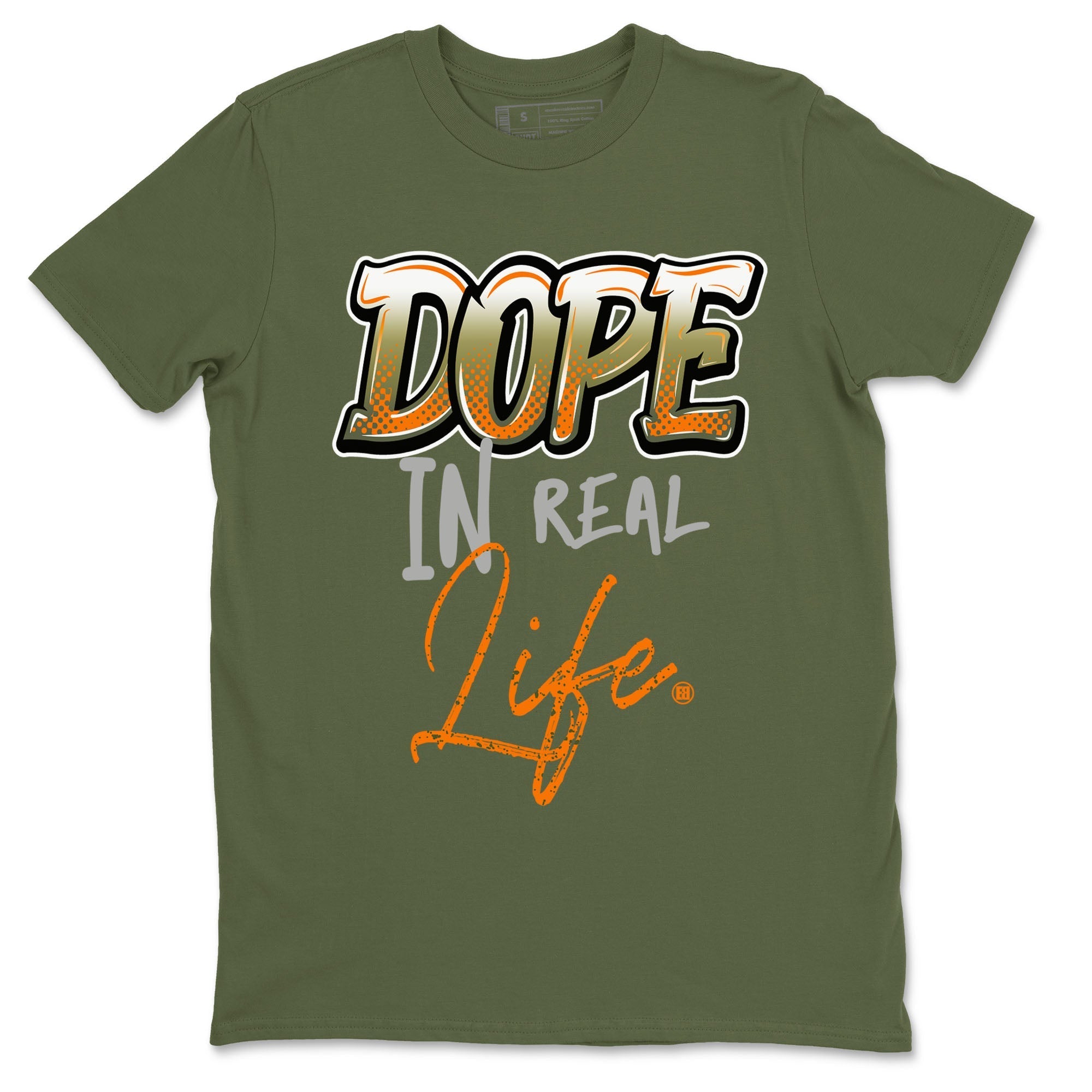 Dope In Real Life Sneaker Tees - Air Jordan 5 Olive