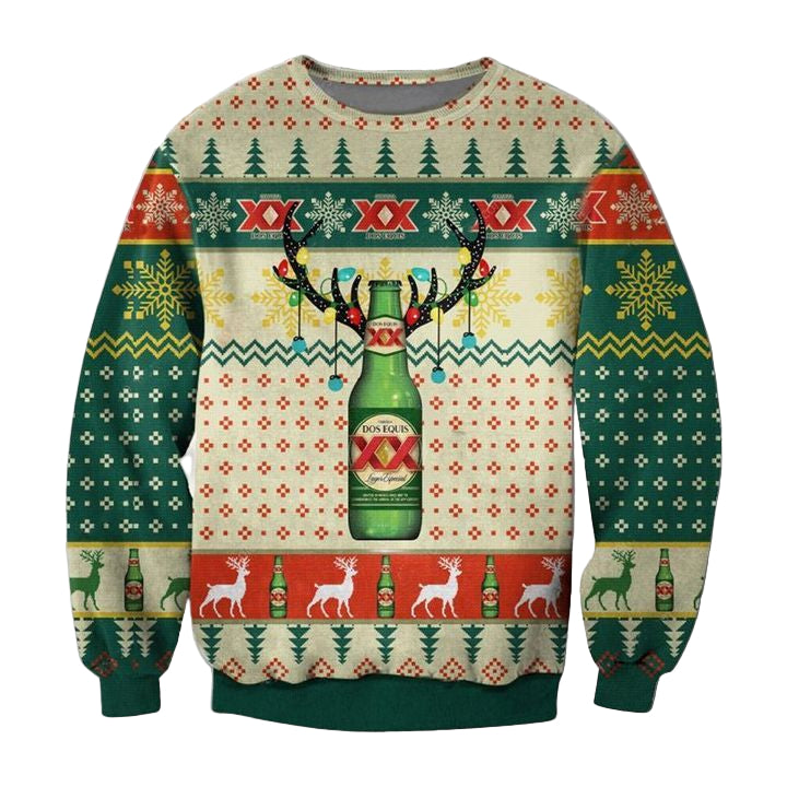Dos Equis Lager Especial Ugly Christmas Sweater 2022 ? Usalast