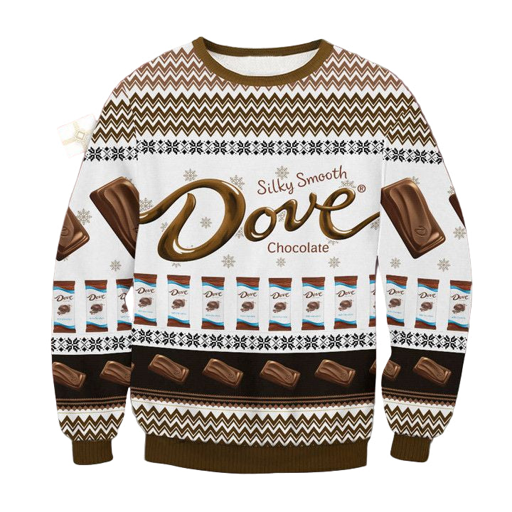Dove Chocolate Brand Ugly Christmas Sweater 2022 ? Usalast