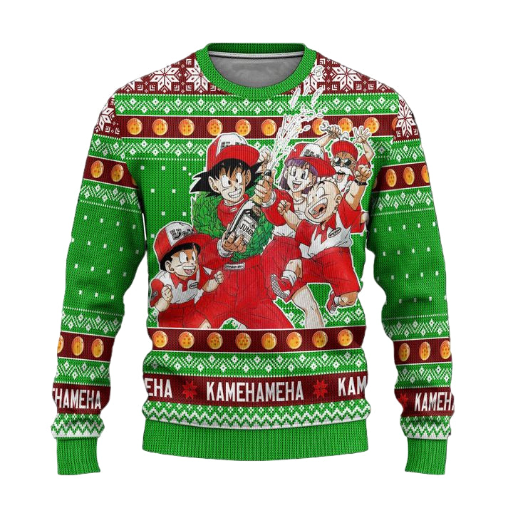 Dragon Ball Anime Ugly Christmas Sweater Characters Xmas Gift ? Usalast