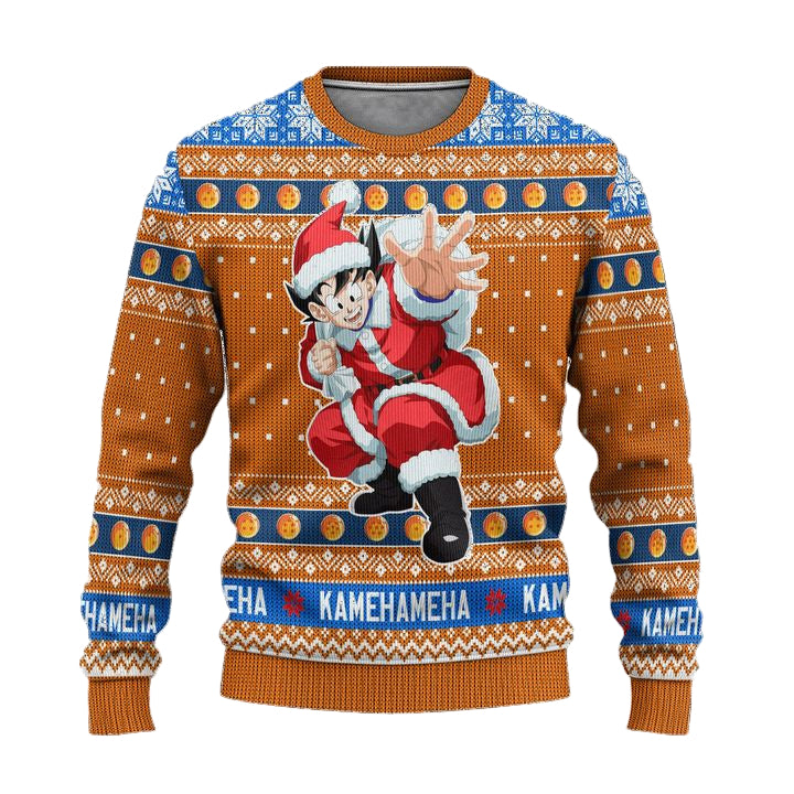 Dragon Ball Son Goku Anime Ugly Christmas Sweater Xmas Gift ? Usalast