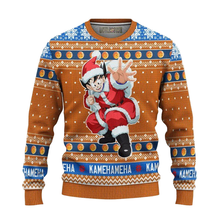 Dragon Ball Son Goku Ugly Christmas Sweater And 3D Hoodie Xmas Gift ? Usalast
