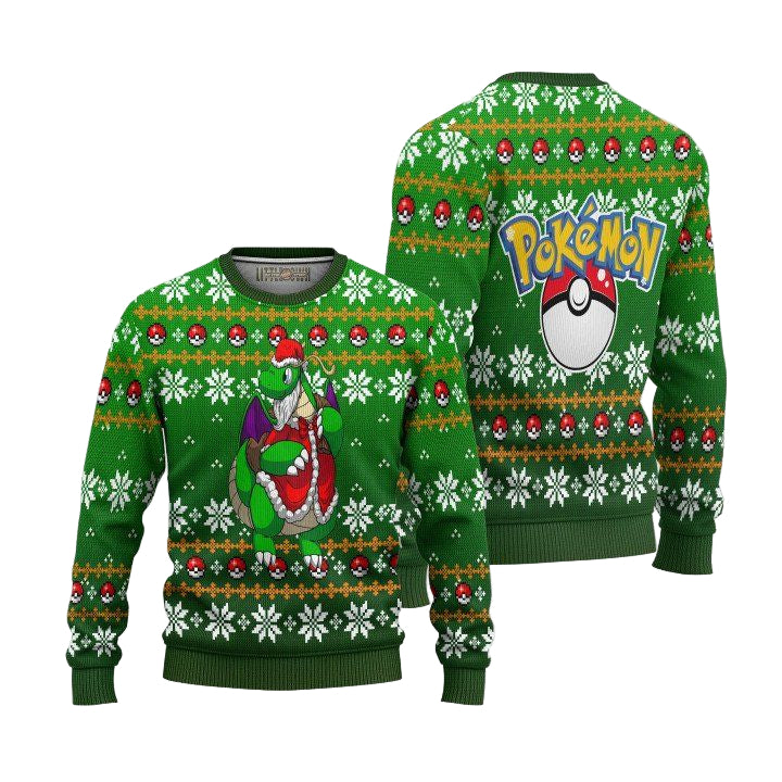 Dragonite Ugly Christmas Sweater Pokemon Anime ? Usalast
