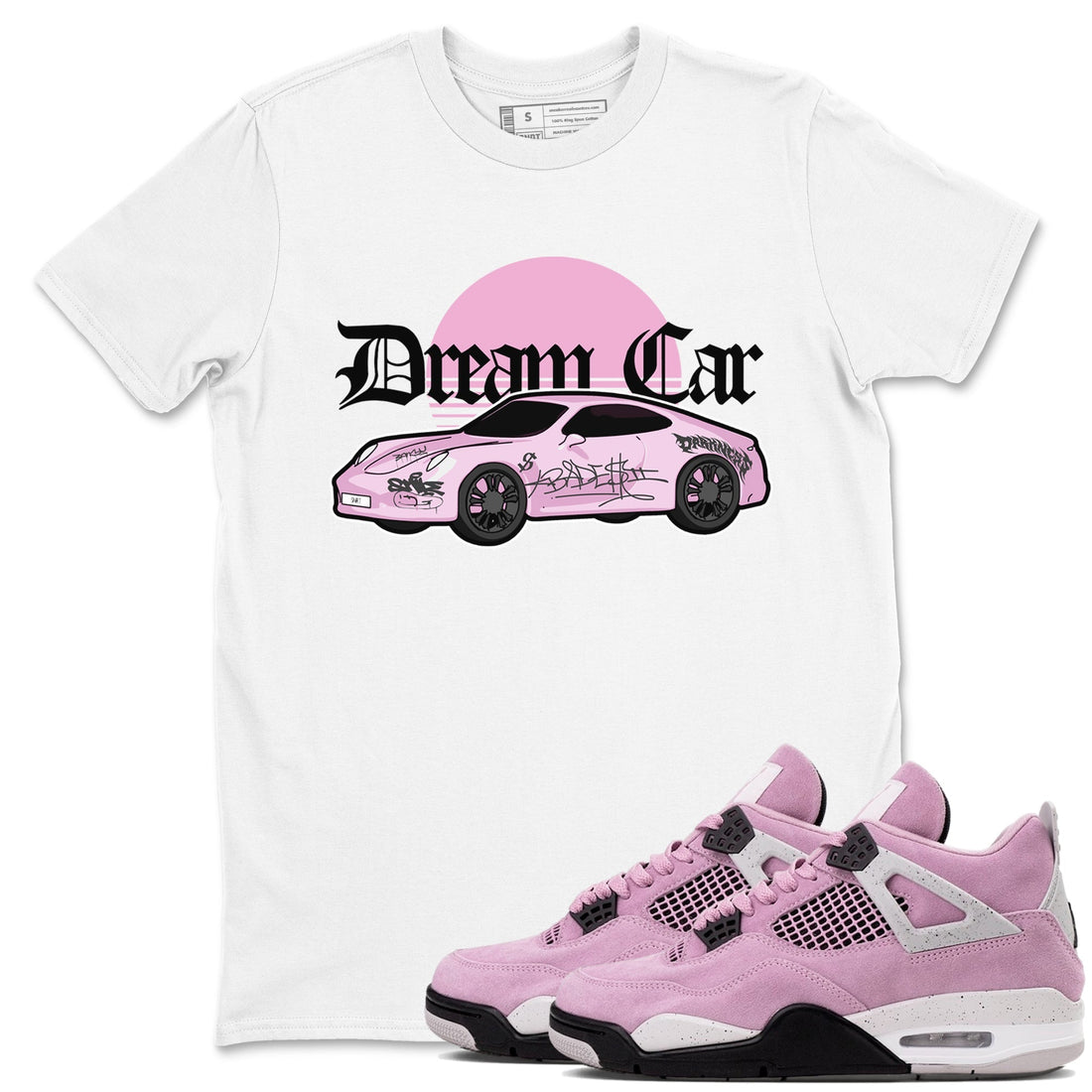 Dream Car Sneaker Tees - Air Jordan 4 Orchid