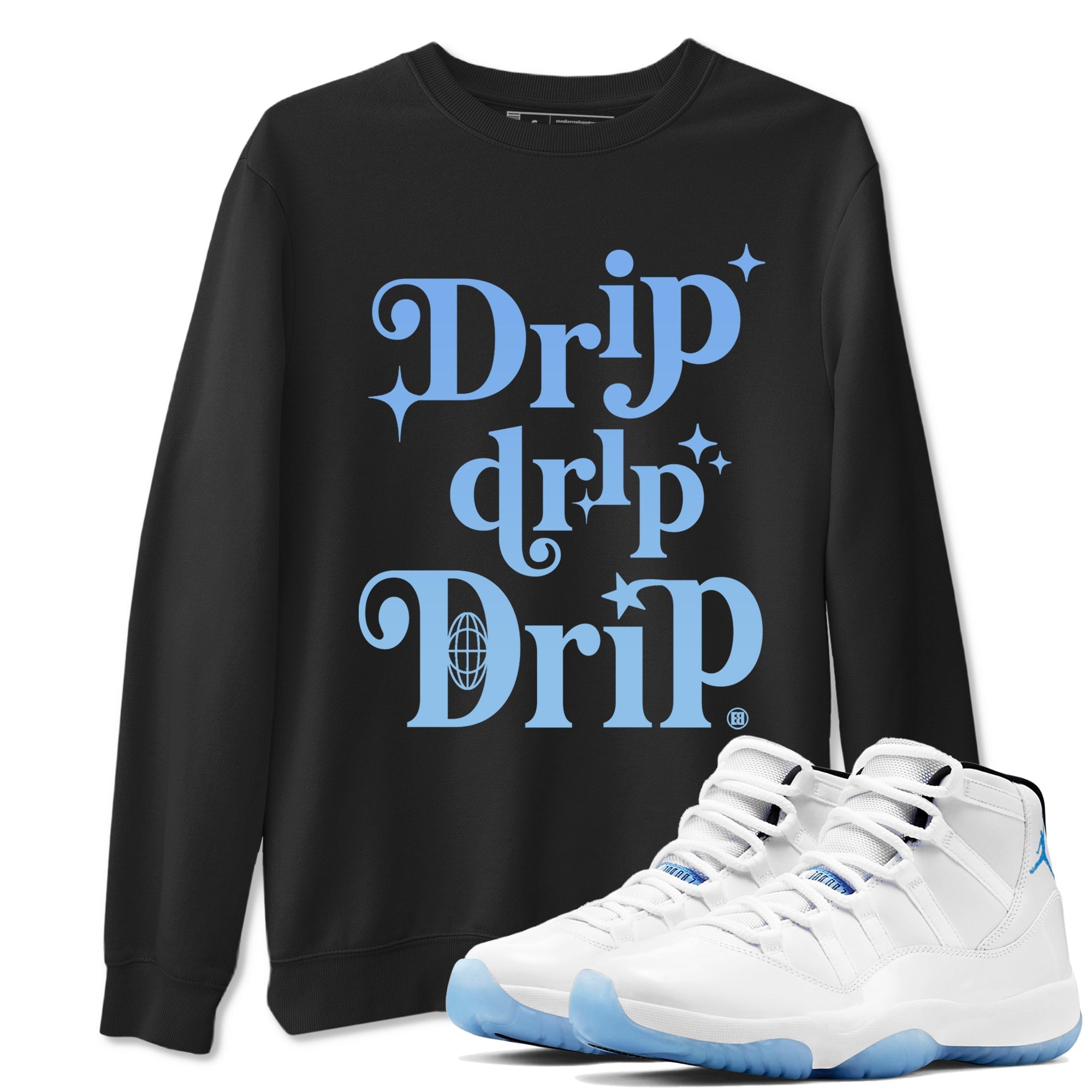 Drip Drip Drip Sneaker Tees - Air Jordan 11 Legend Blue