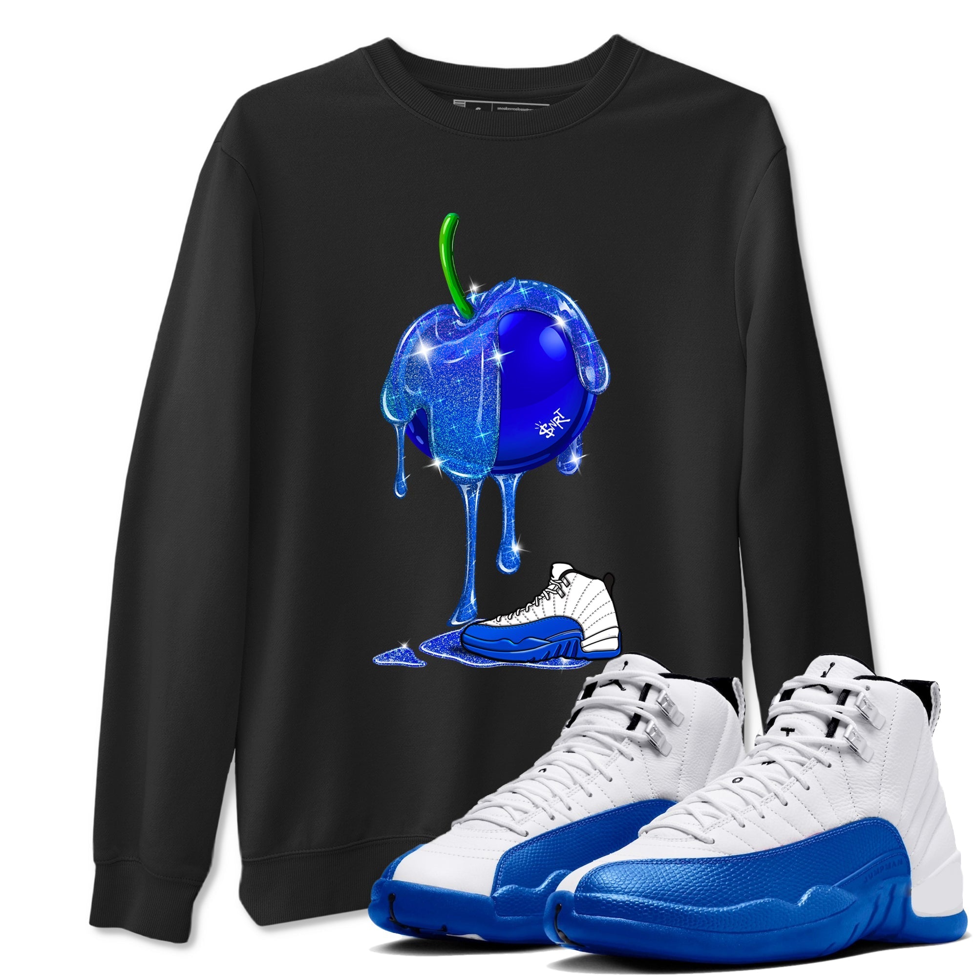 Dripping Blueberry Sneaker Tees - Air Jordan 12 Blueberry