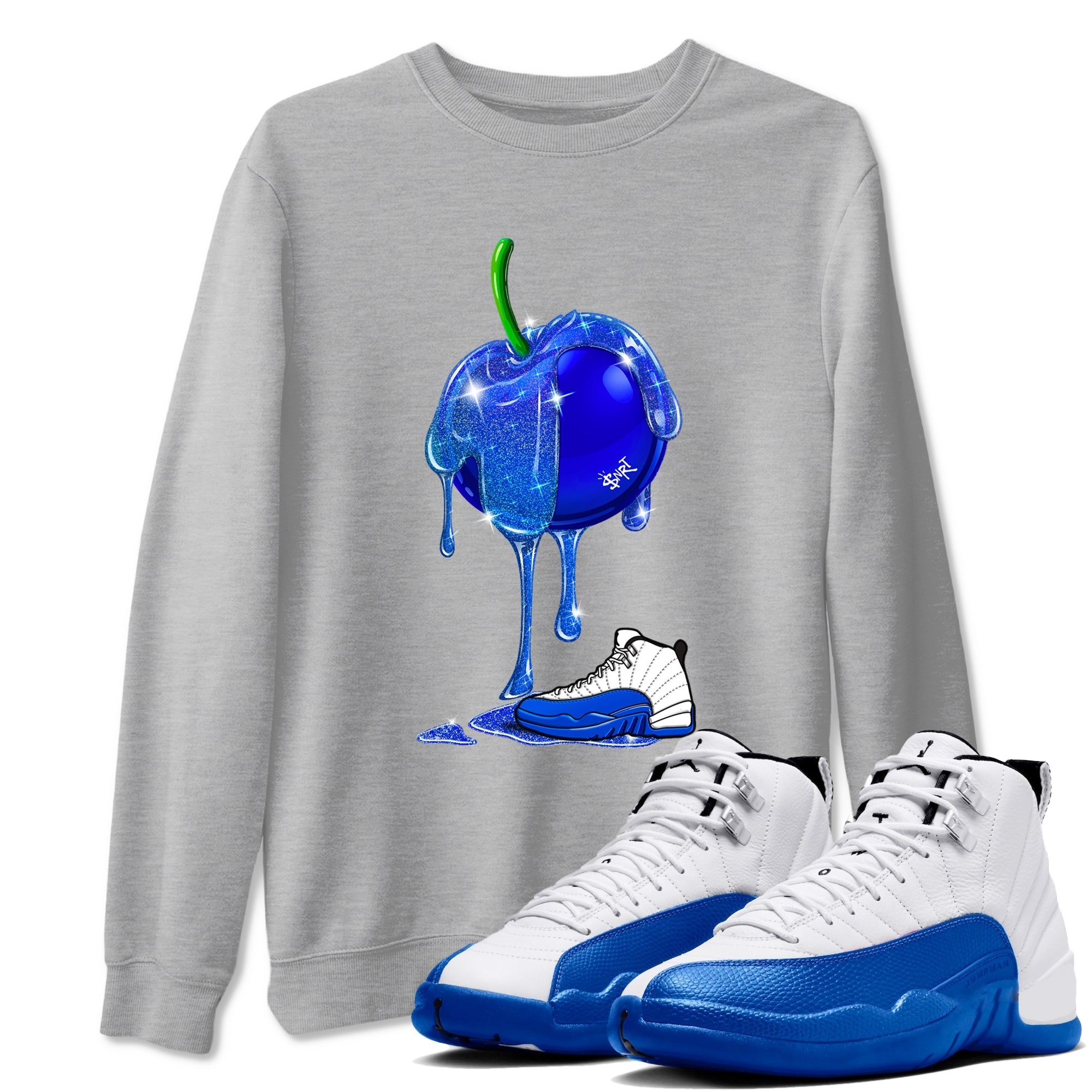 Dripping Blueberry Sneaker Tees - Air Jordan 12 Blueberry