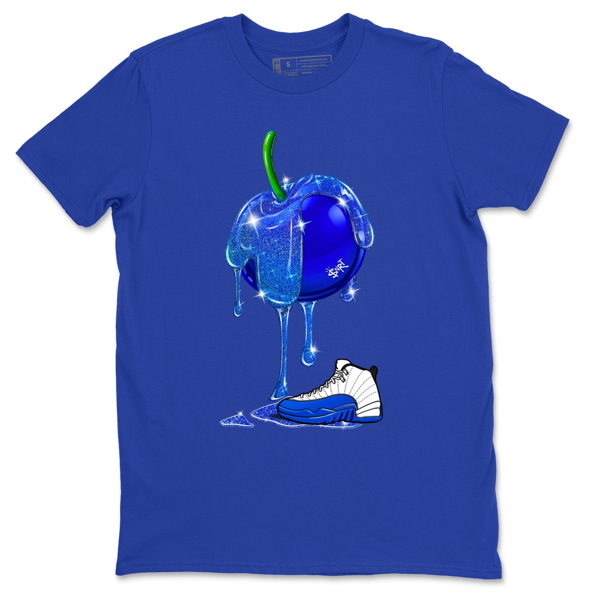 Dripping Blueberry Sneaker Tees - Air Jordan 12 Blueberry