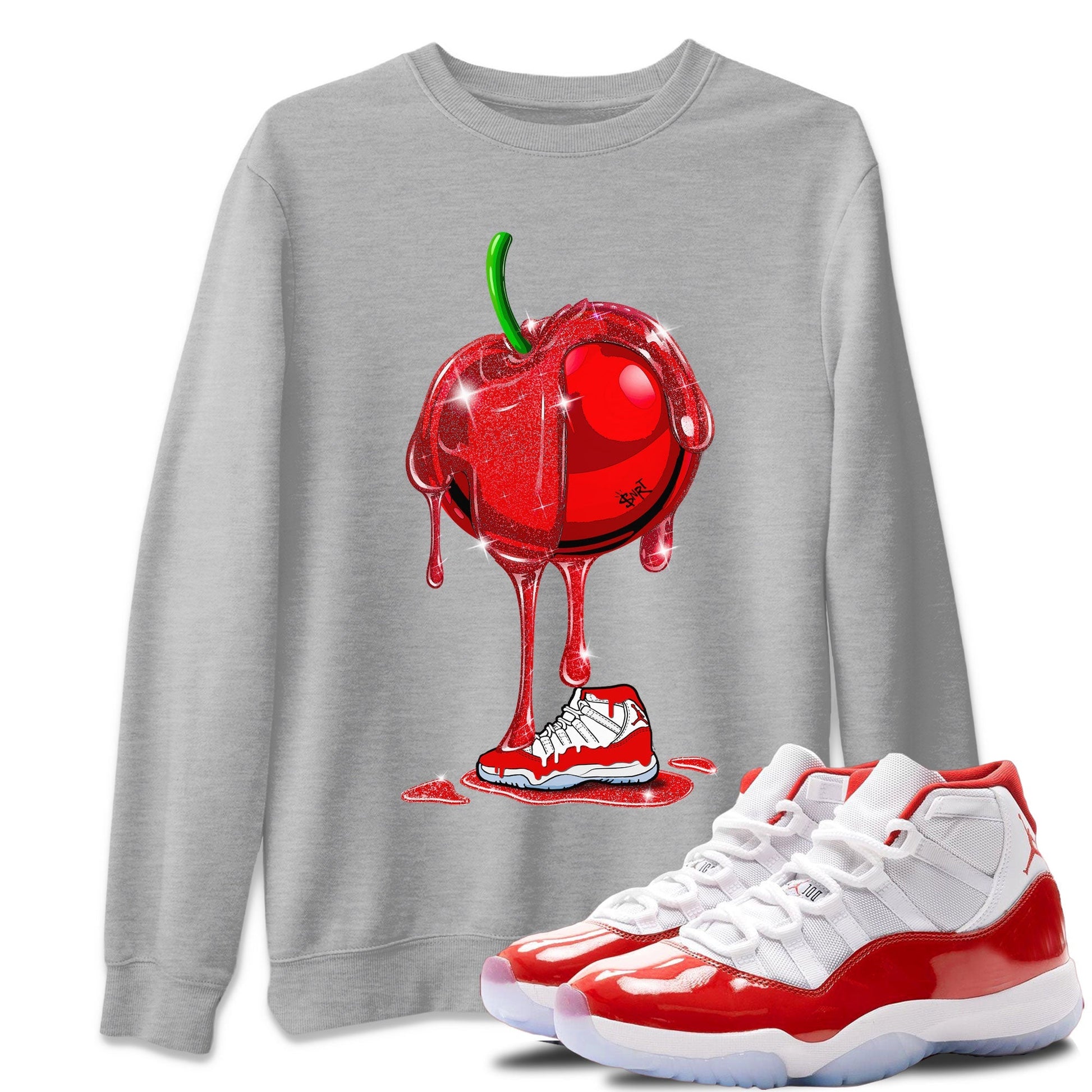 Dripping Cherries Unisex Tops - Air Jordan 11 Cherry