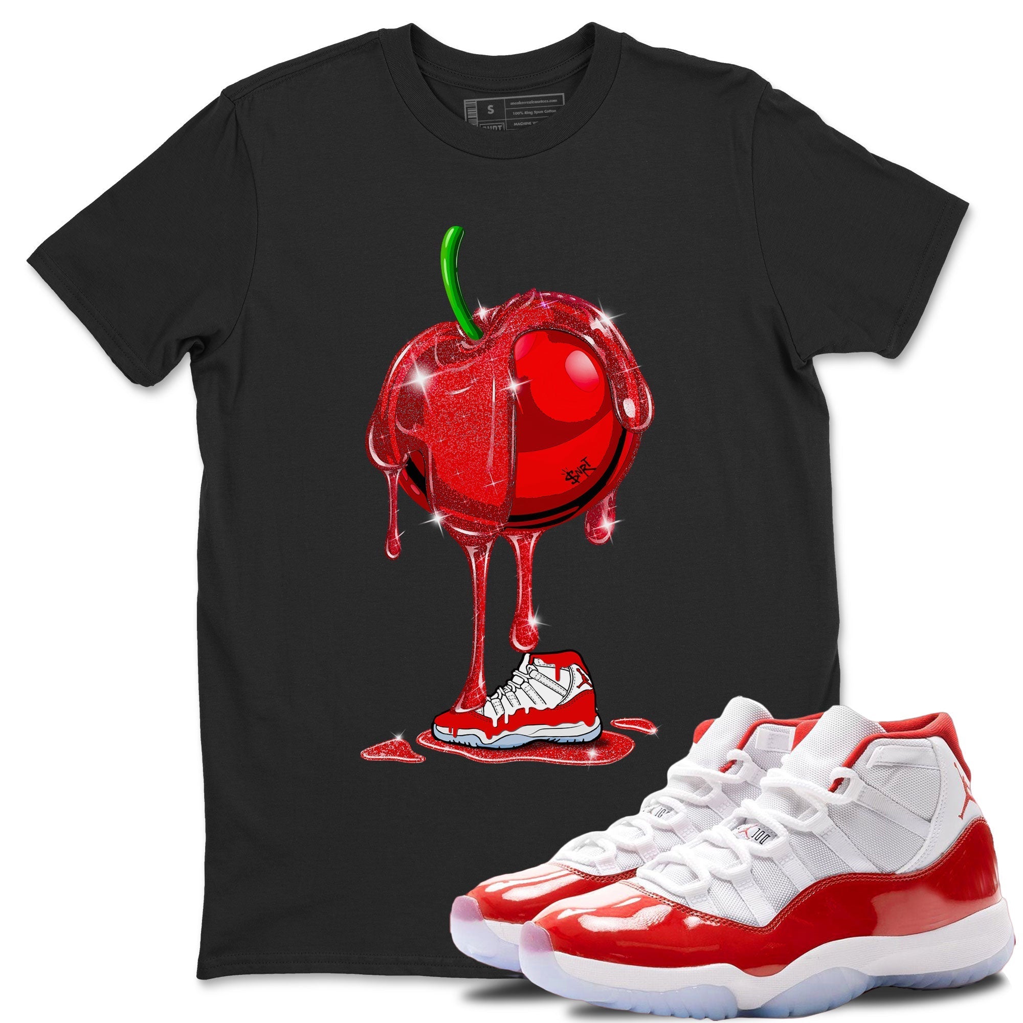 Dripping Cherries Unisex Tops - Air Jordan 11 Cherry