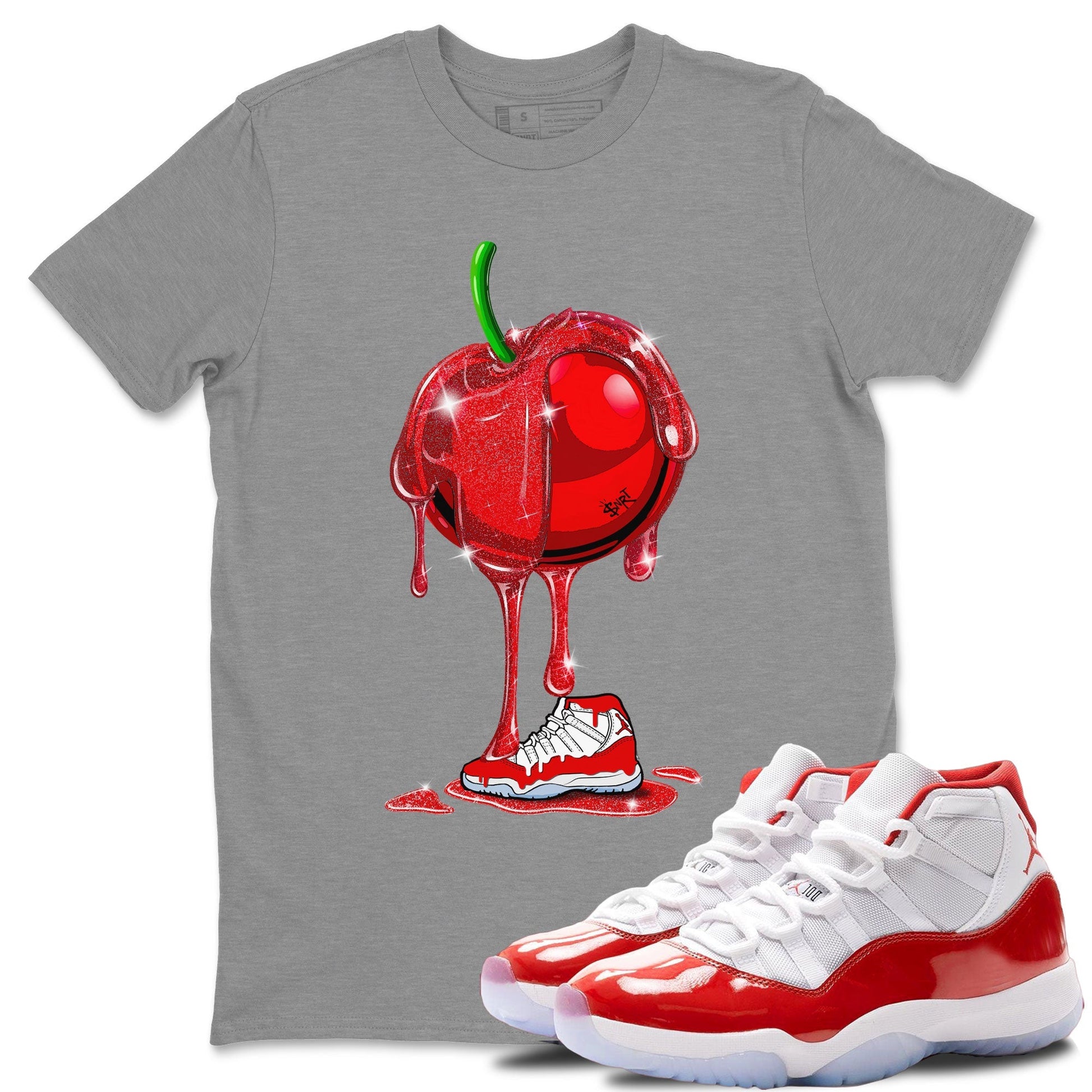 Dripping Cherries Unisex Tops - Air Jordan 11 Cherry