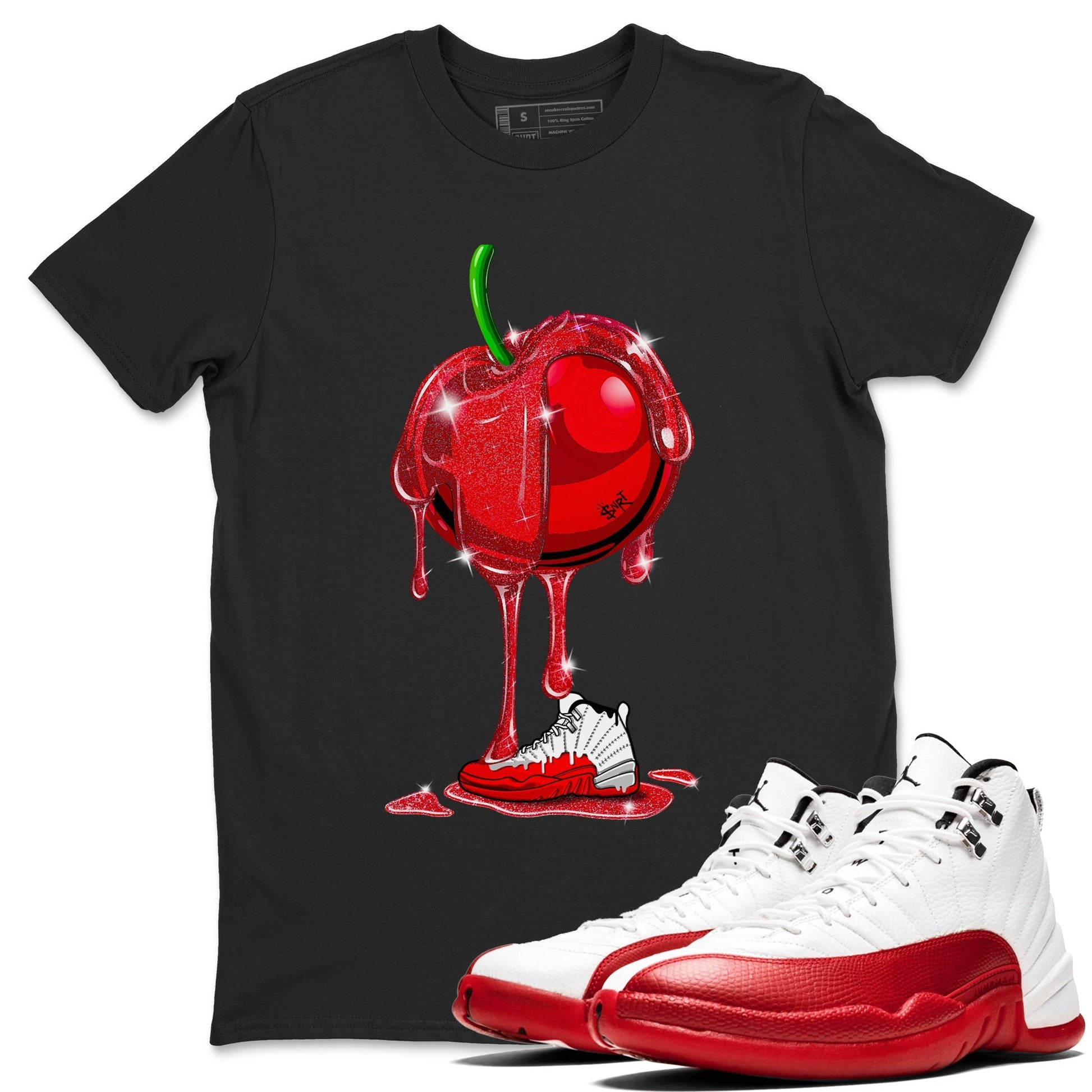 Dripping Cherries Unisex Tops - Air Jordan 12 Cherry