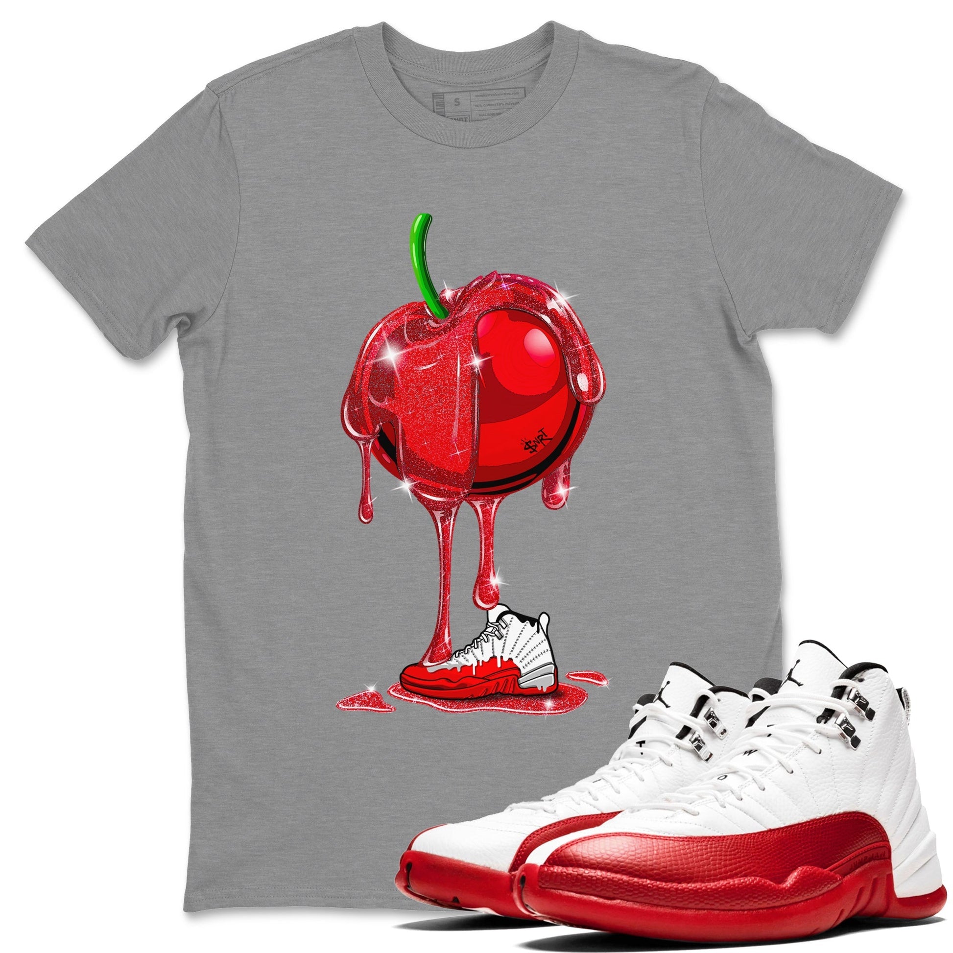 Dripping Cherries Unisex Tops - Air Jordan 12 Cherry