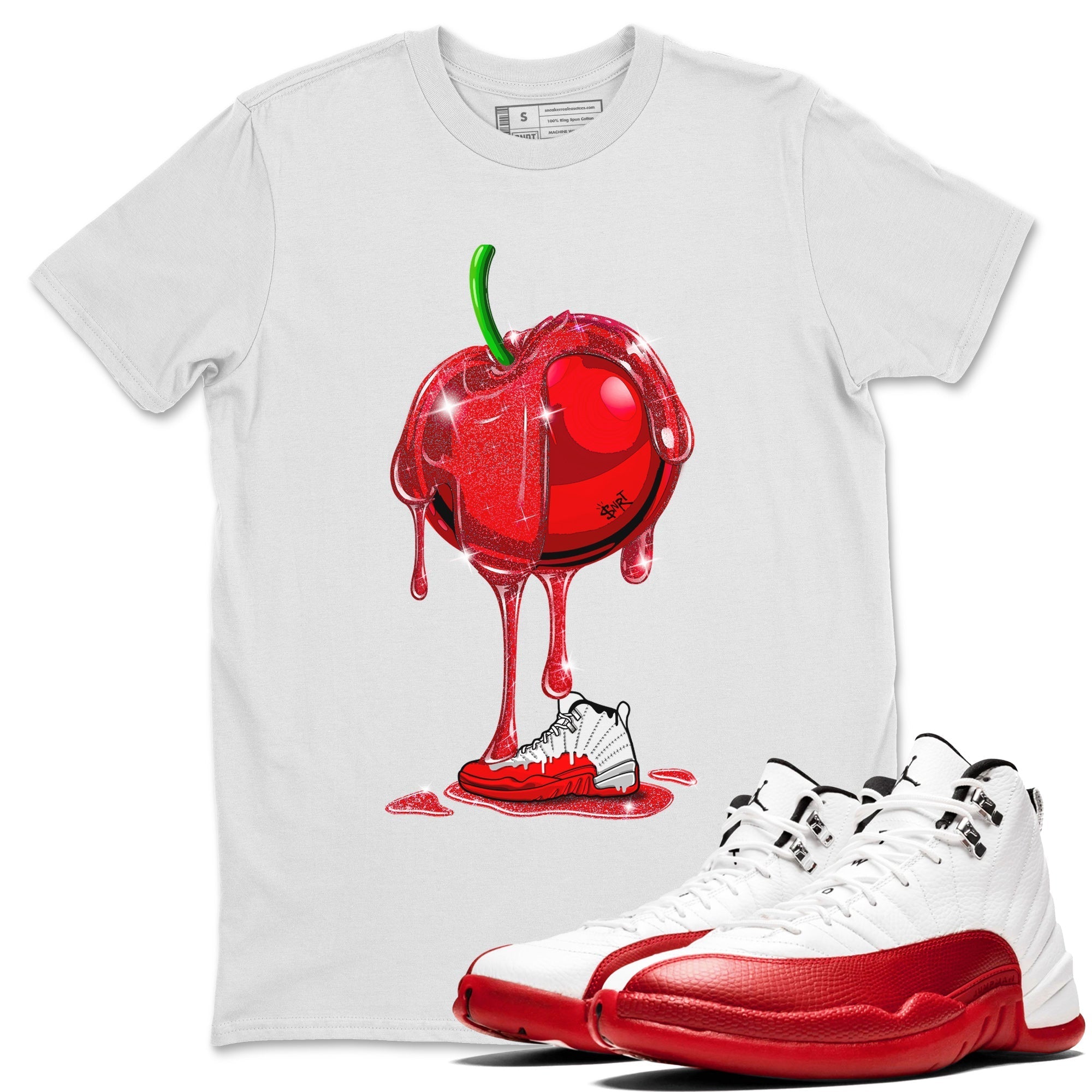 Dripping Cherries Unisex Tops - Air Jordan 12 Cherry