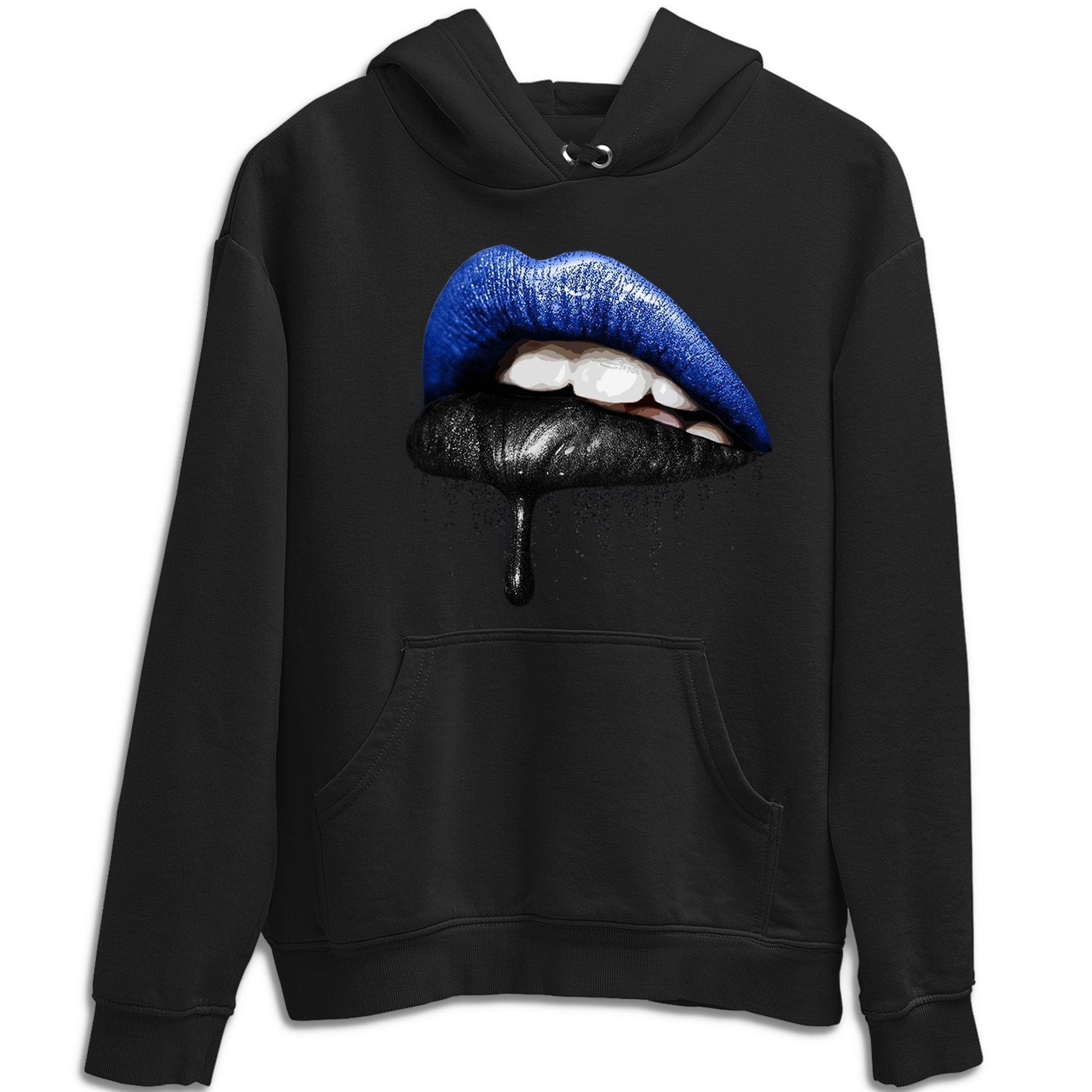 Dripping Lips Unisex Tops - Air Jordan 1 Royal Black