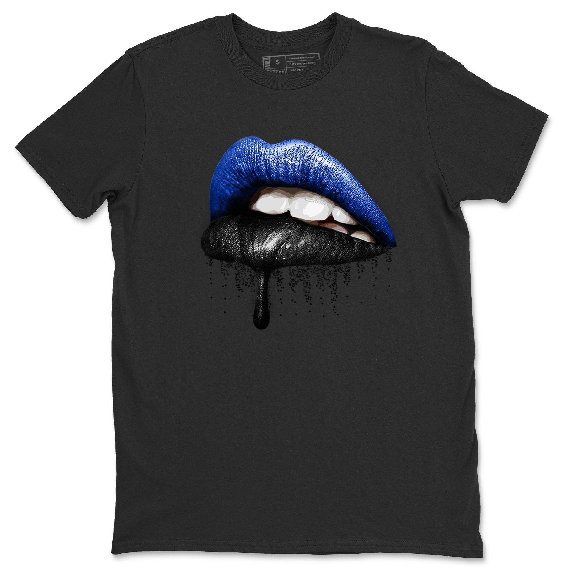 Dripping Lips Unisex Tops - Air Jordan 1 Royal Black