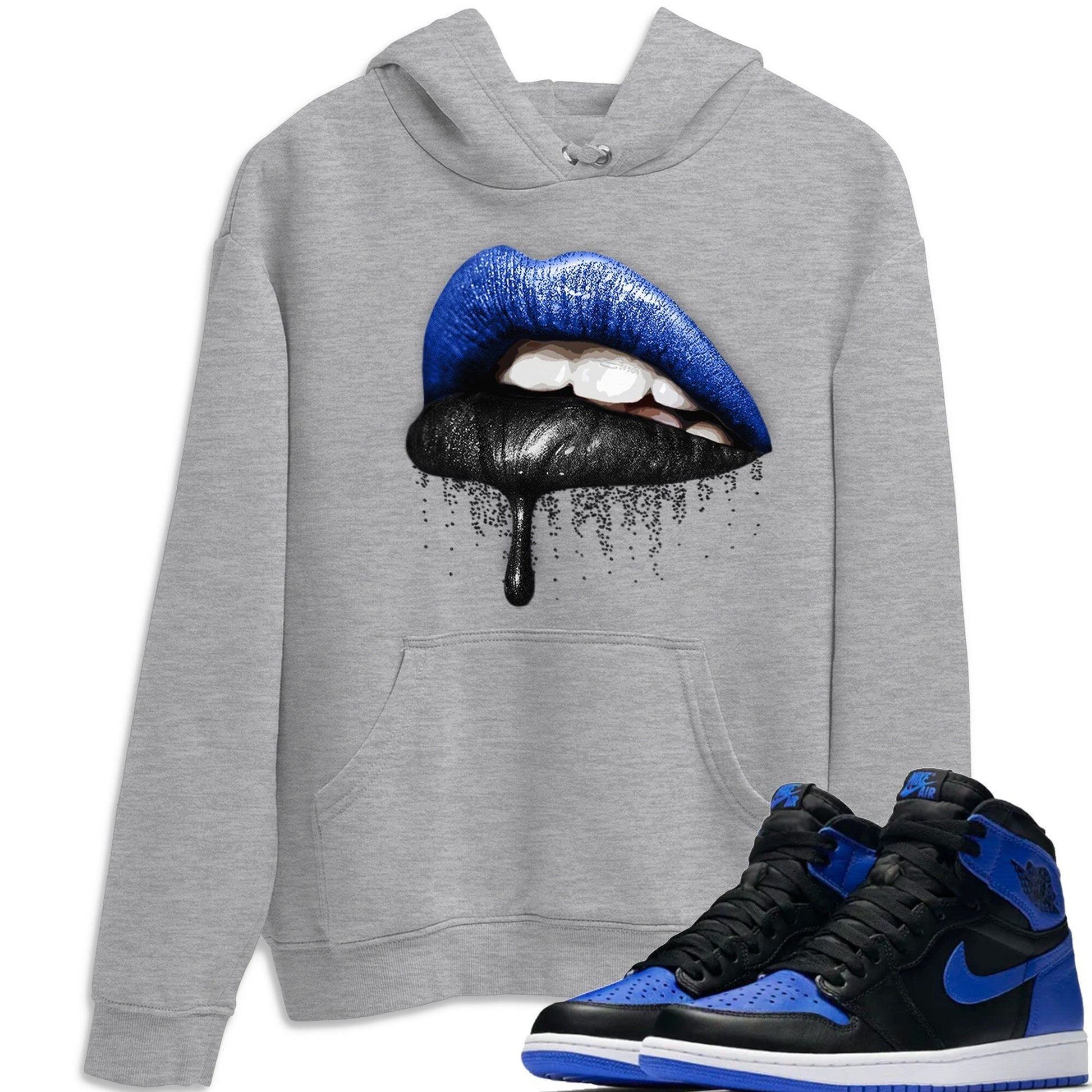 Dripping Lips Unisex Tops - Air Jordan 1 Royal Black