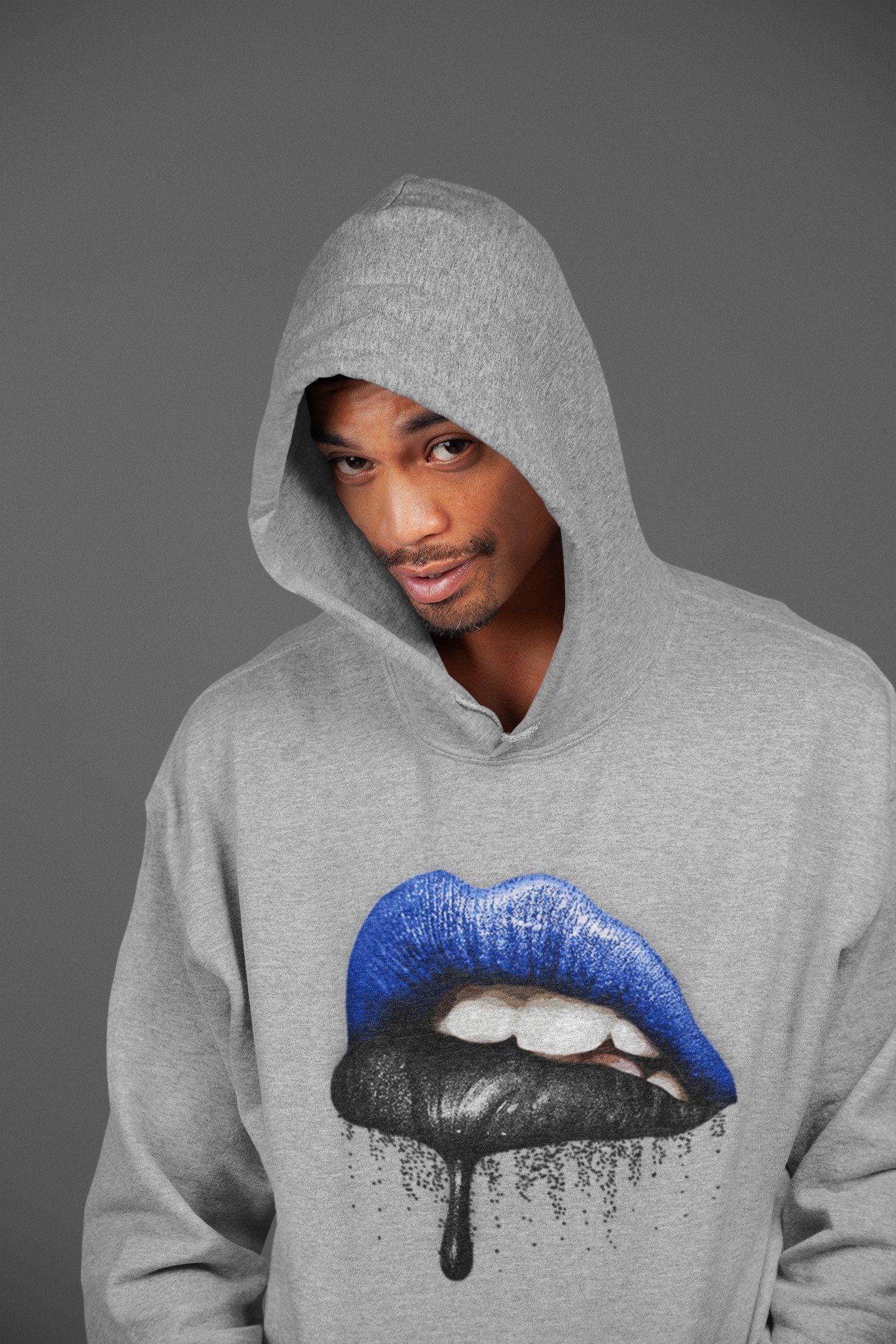 Dripping Lips Unisex Tops - Air Jordan 1 Royal Black
