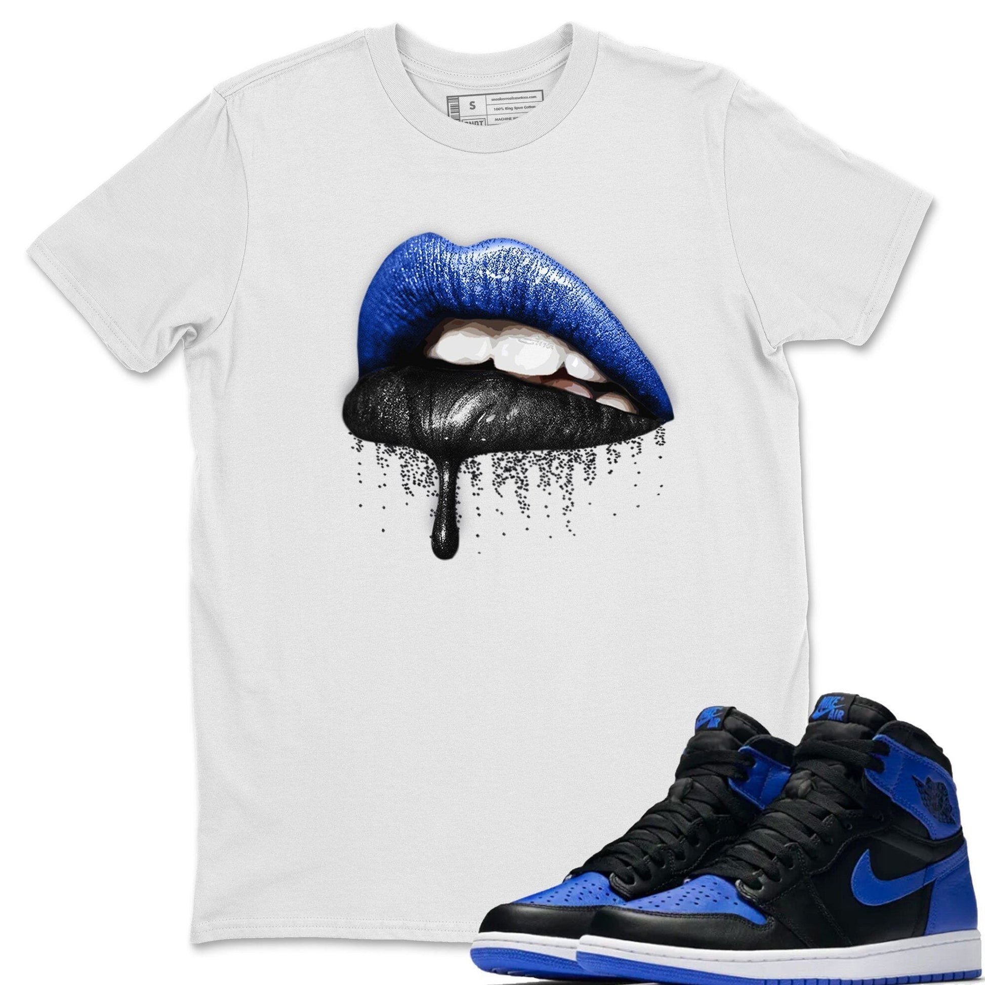 Dripping Lips Unisex Tops - Air Jordan 1 Royal Black