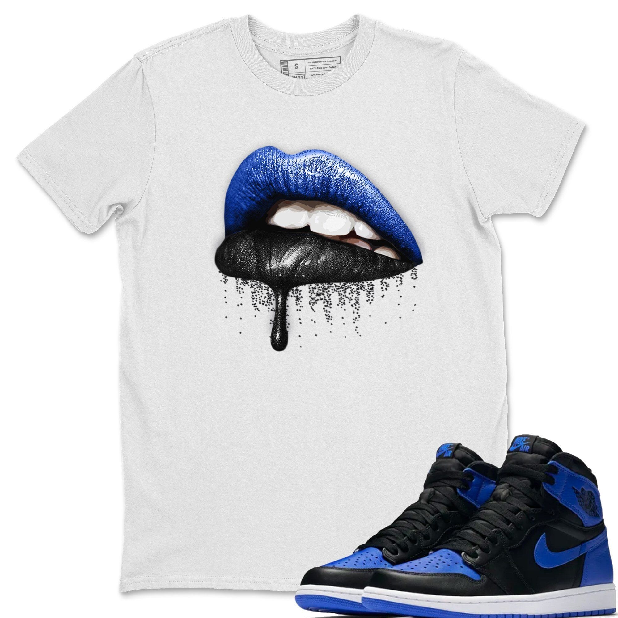 Dripping Lips Unisex Tops - Air Jordan 1 Royal Black