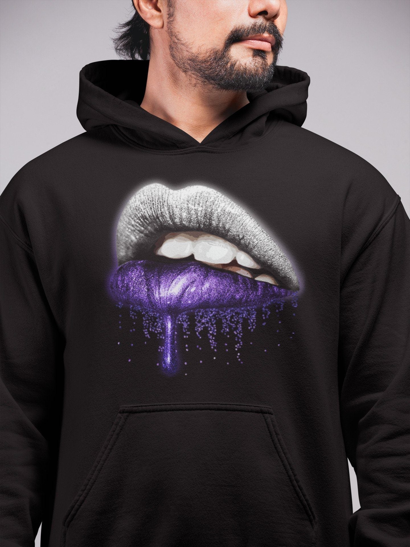 Dripping Lips Unisex Tops - Air Jordan 1 WMNS Court Purple