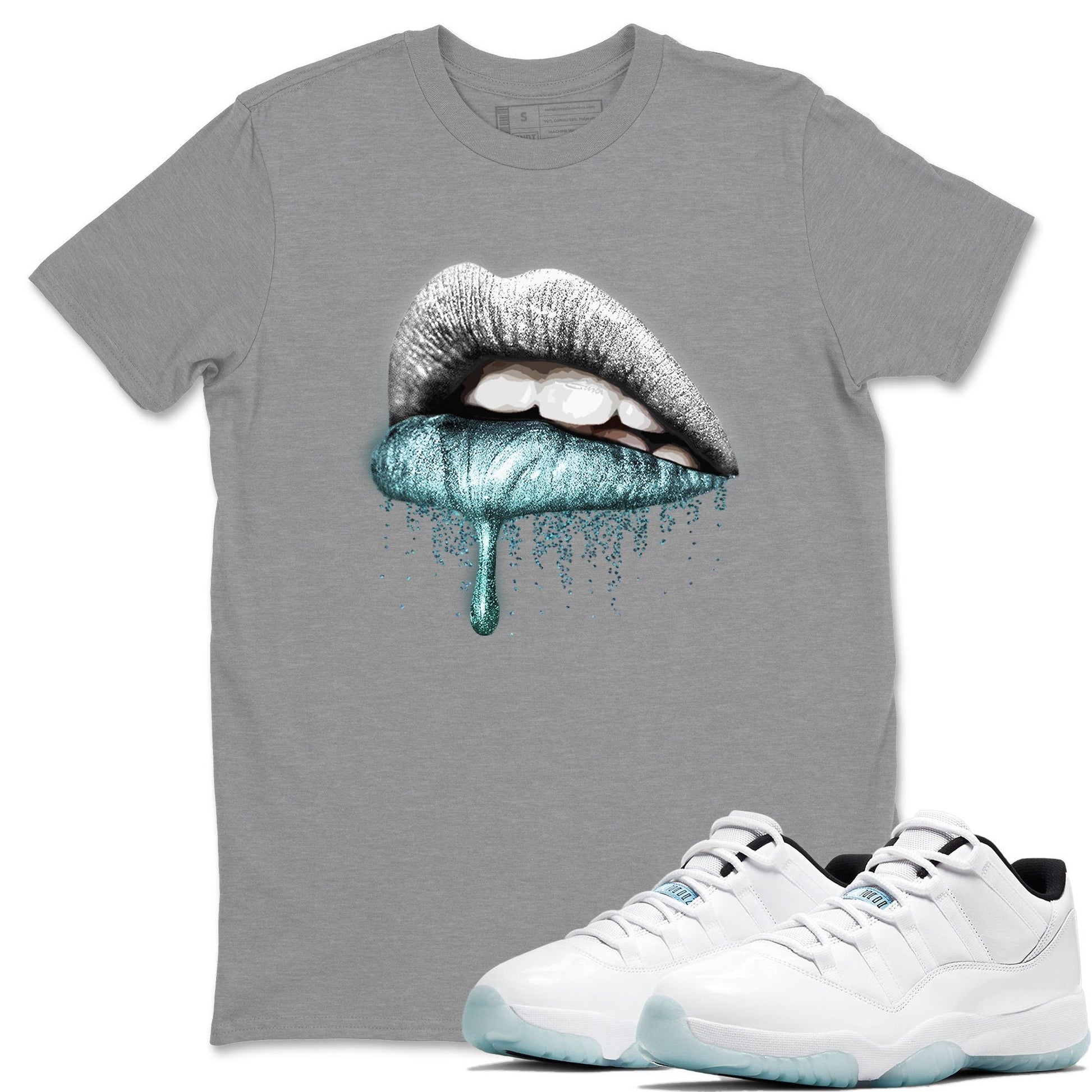 Dripping Lips Unisex Tops - Air Jordan 11 Legend Blue