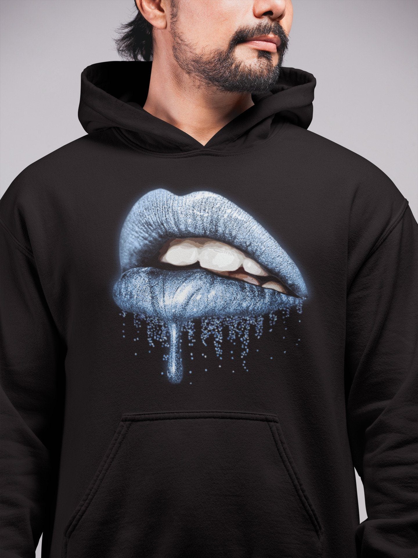 Dripping Lips Unisex Tops - Air Jordan 1 University Blue